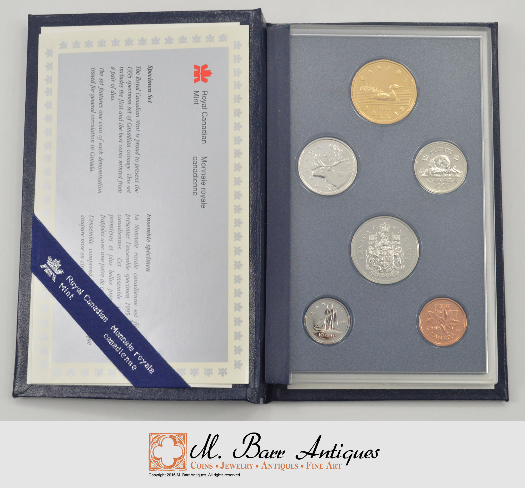 Nice! 1995 Canada Royal Canadian Mint Specimen Set 6 Coins World