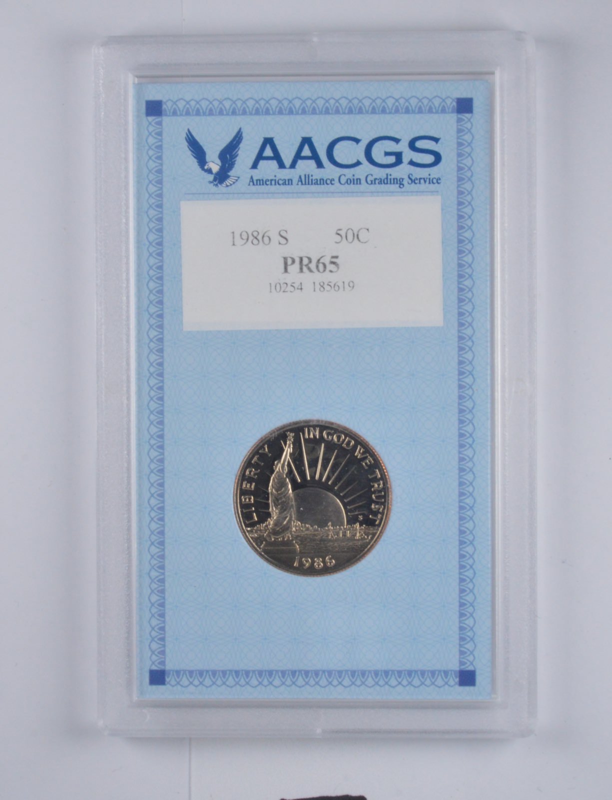 1986 - S Statue of Liberty Commemorative Proof Half Dollar - in Original Capsule