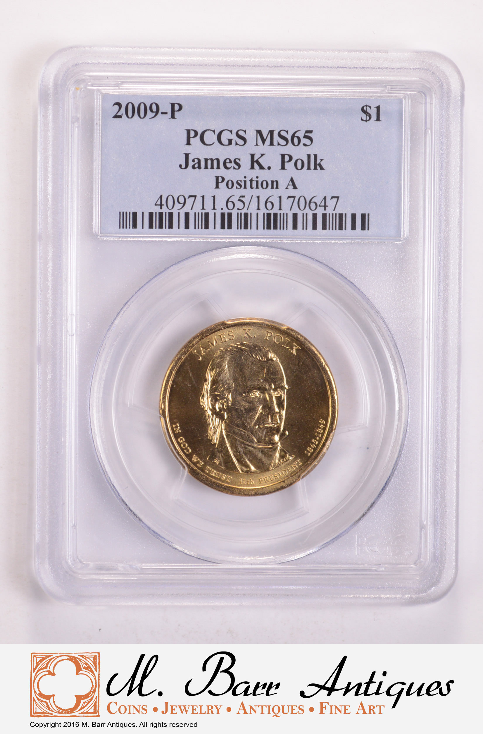 2009-P PCGS MS65 JAMES K POLK POSITION A