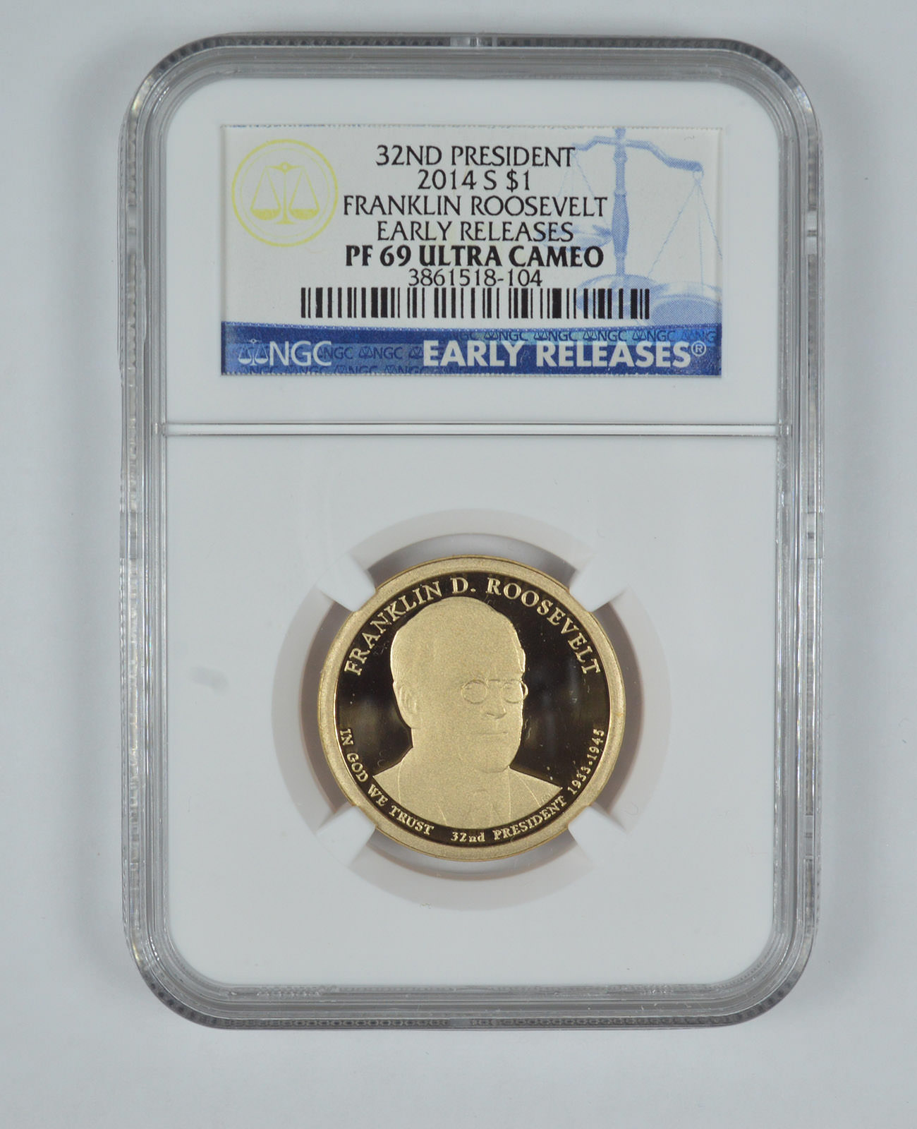 2008-S MARTIN VAN BUREN PRESIDENTIAL $1 NGC PF70 ULTRA CAMEO