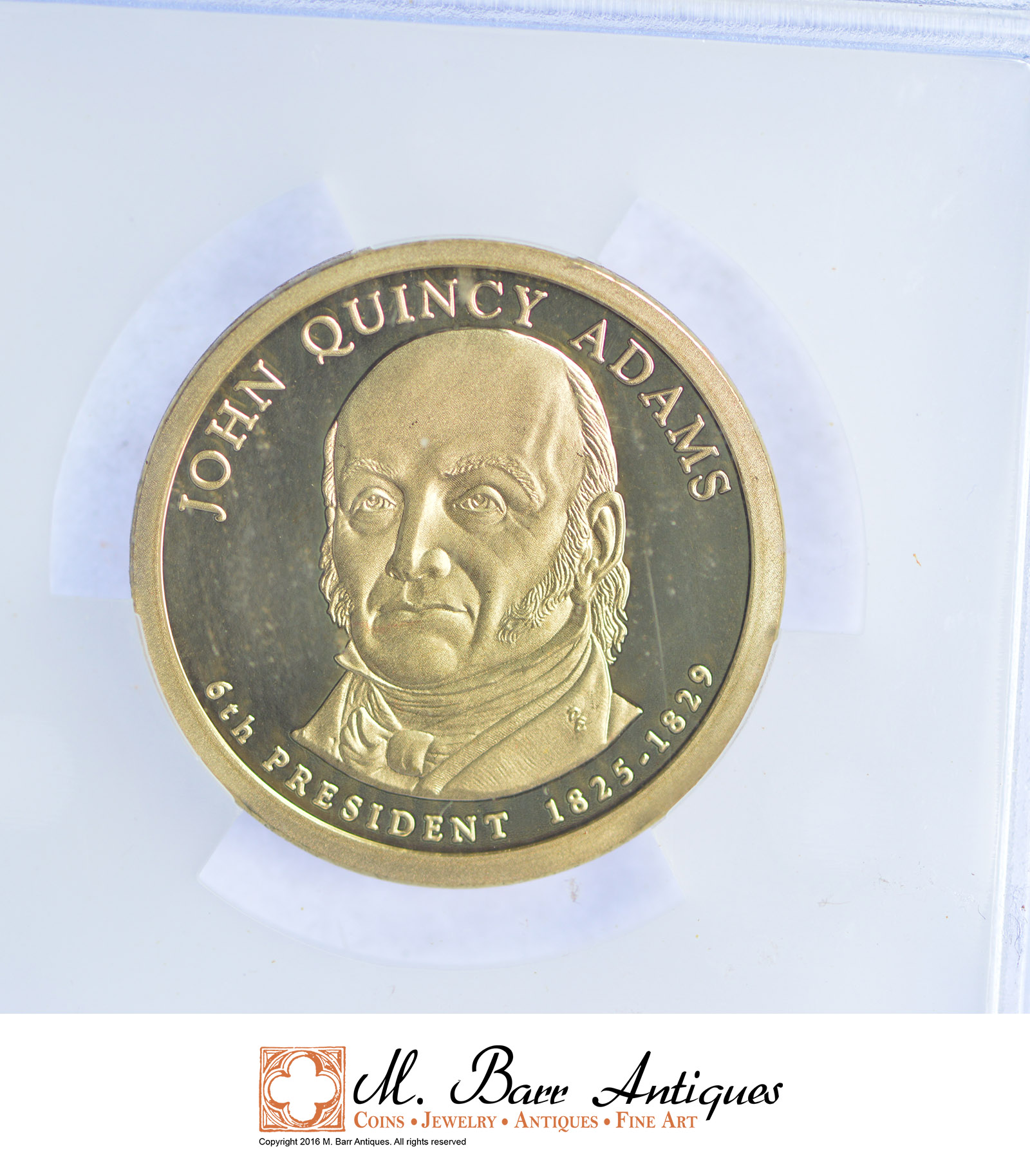 Professionally Graded PR69 DCAM 2008S John Quincy Adams Presidential