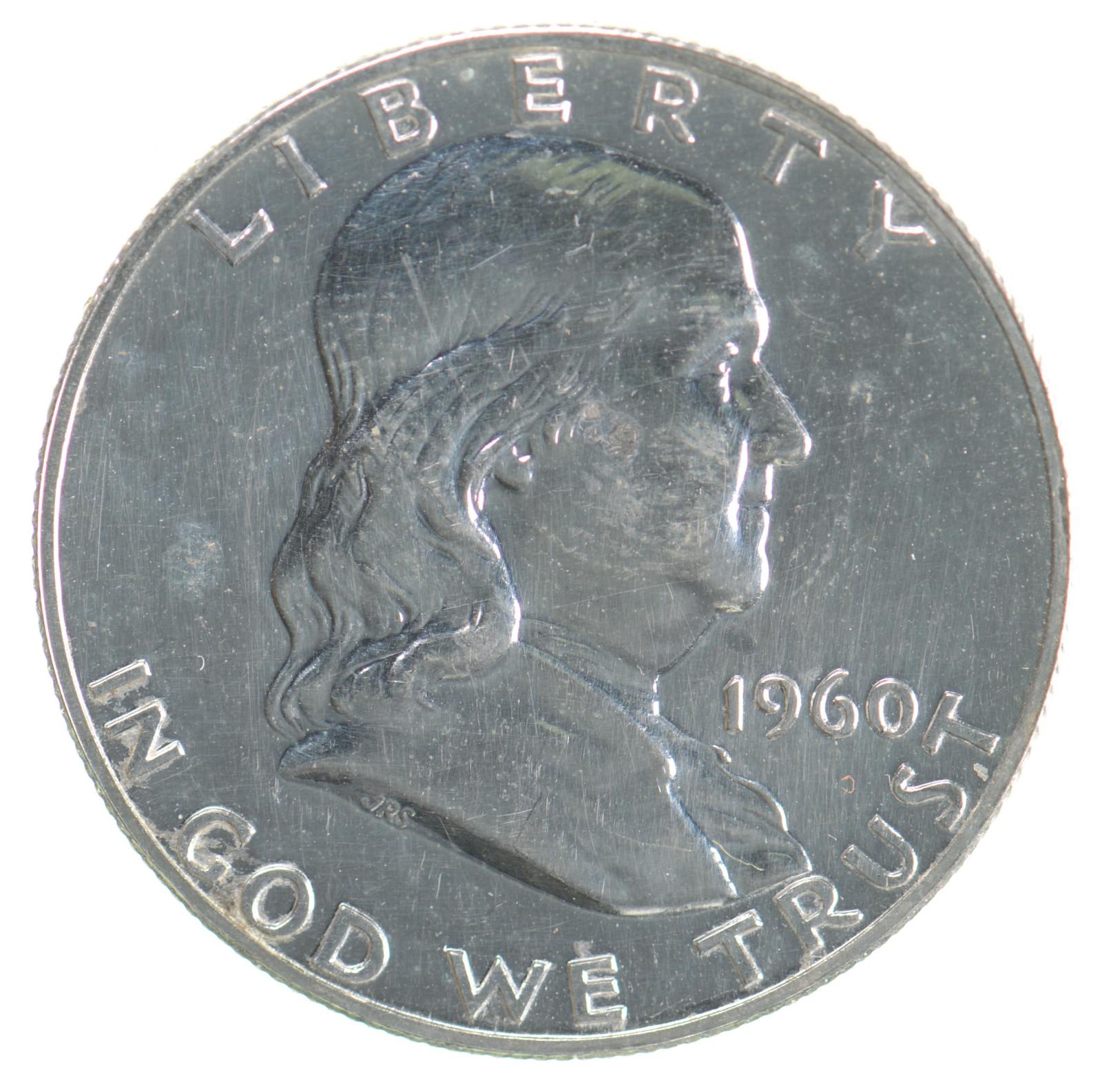 PROOF 1960 Franklin Half Dollar - Specially Minted/Only Found in Proof ...