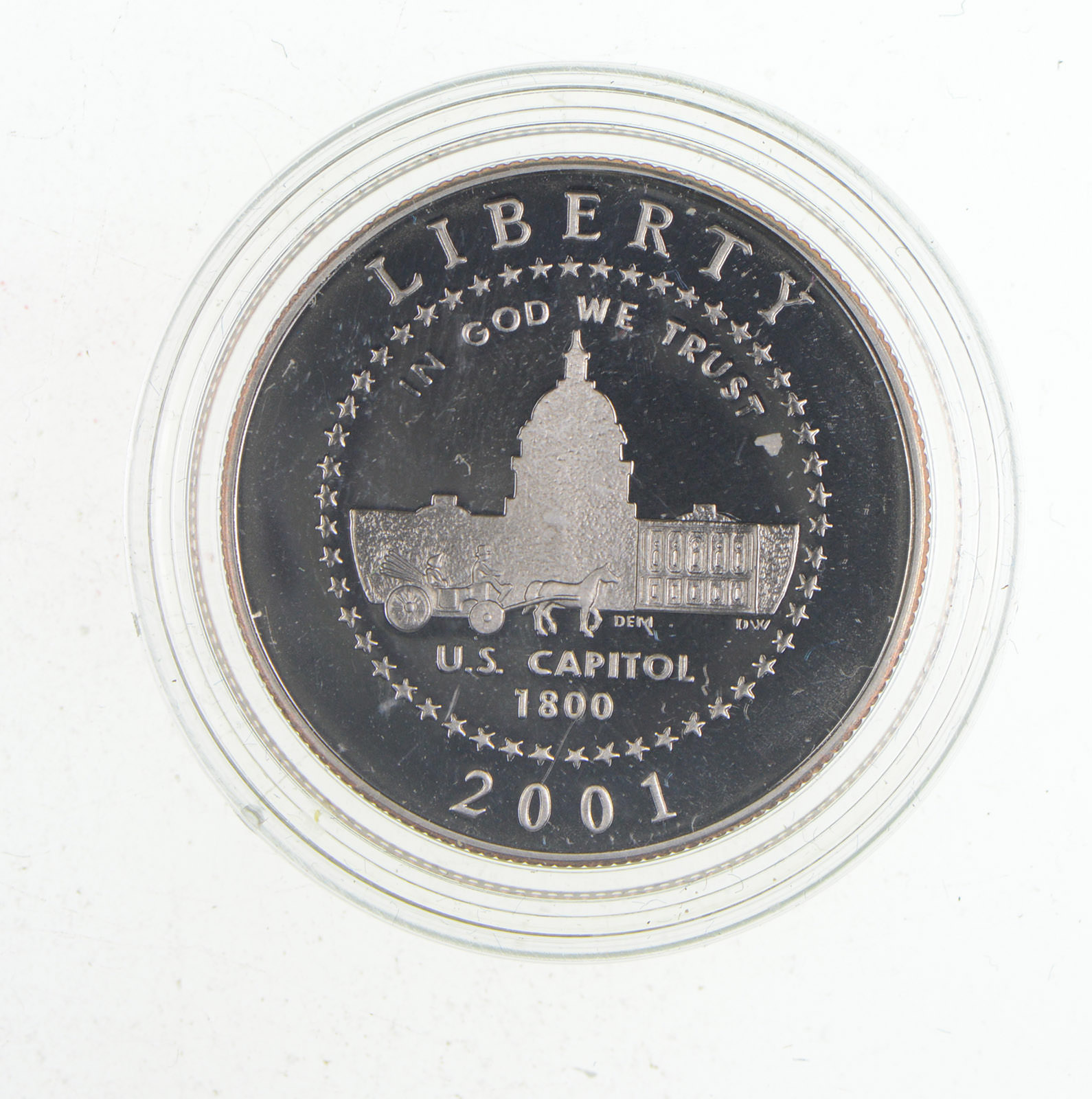 2001-P Capitol Visitor Center Silver Commemorative Dollar PR69DCAM PCGS Proof 69