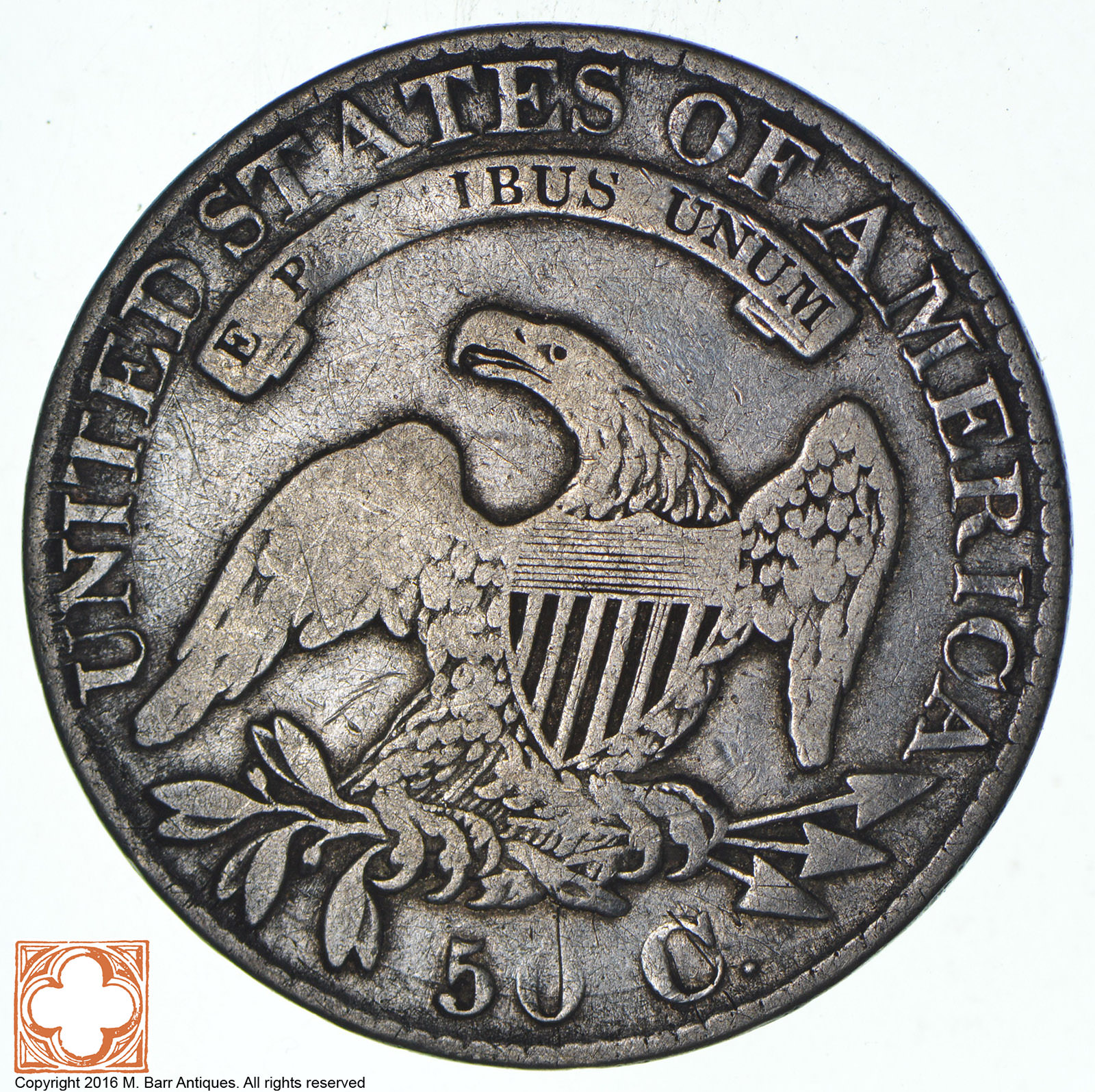 Rare 1826 Capped BUST Half Dollar Great Detail United States Type