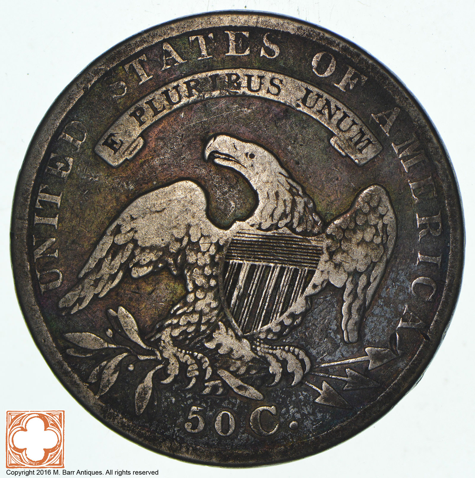 Rare 1834 Capped BUST Half Dollar Great Detail United States Type