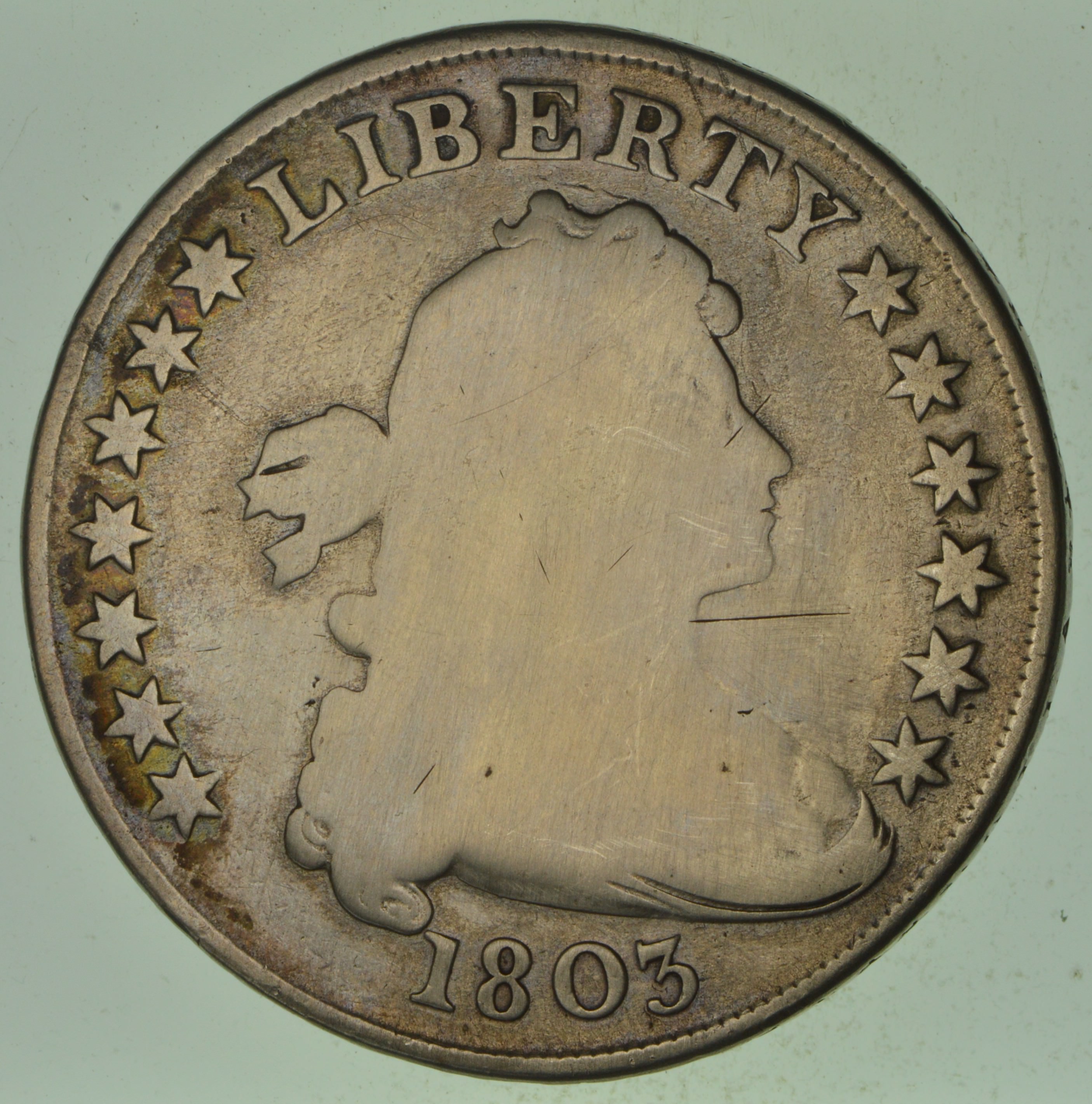 RARE DOLLAR G/VG 1803 Draped Bust Silver Dollar Early Type Coin