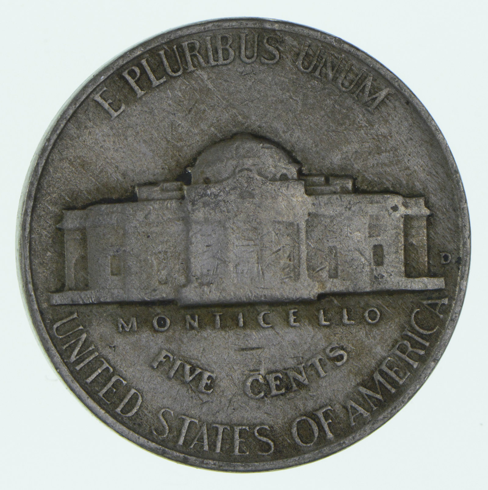 Rare KEY DATE 1950D Jefferson Nickel Property Room