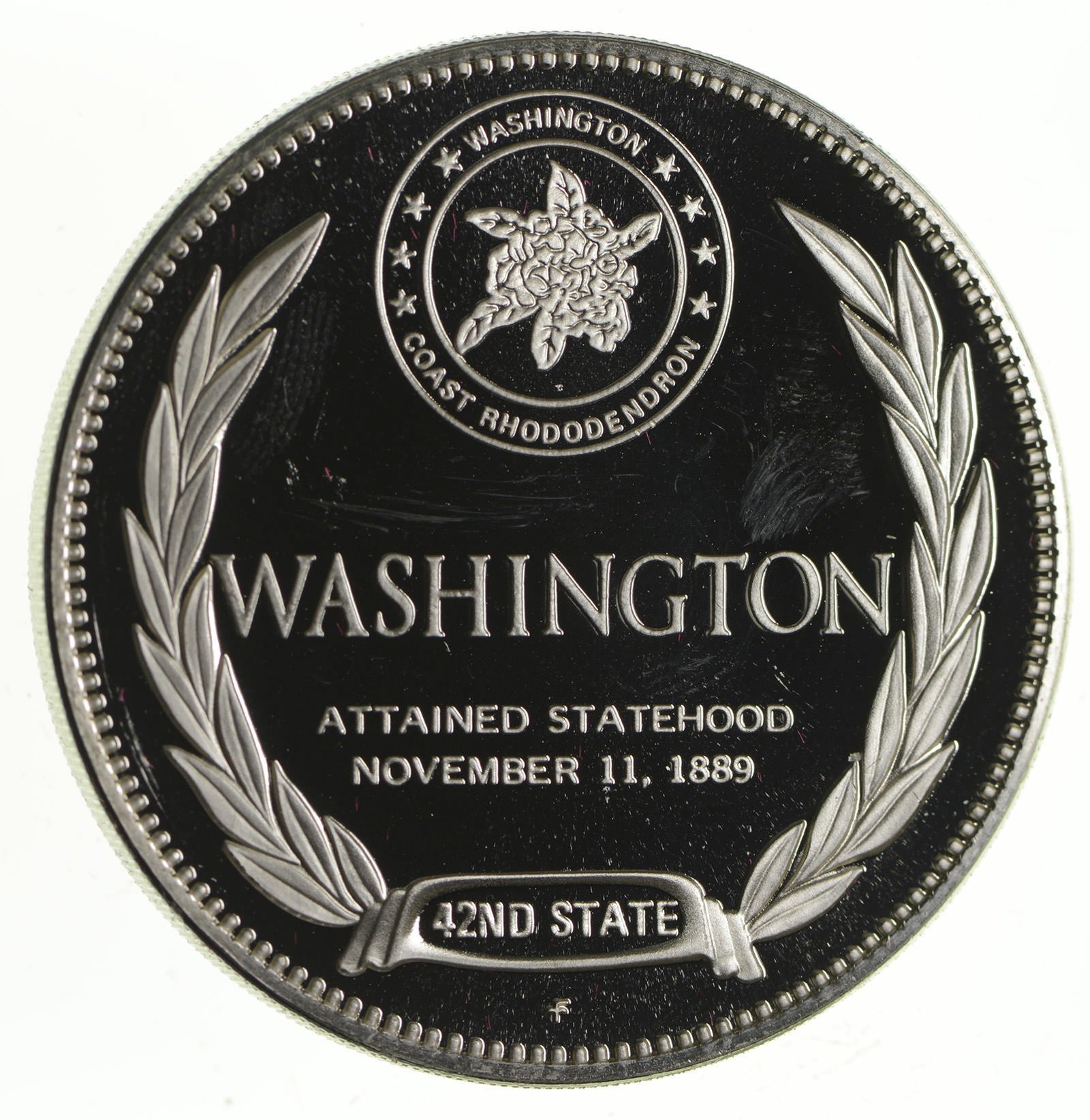 Rare Limited Edition Washington The Evergreen State Sterling Large
