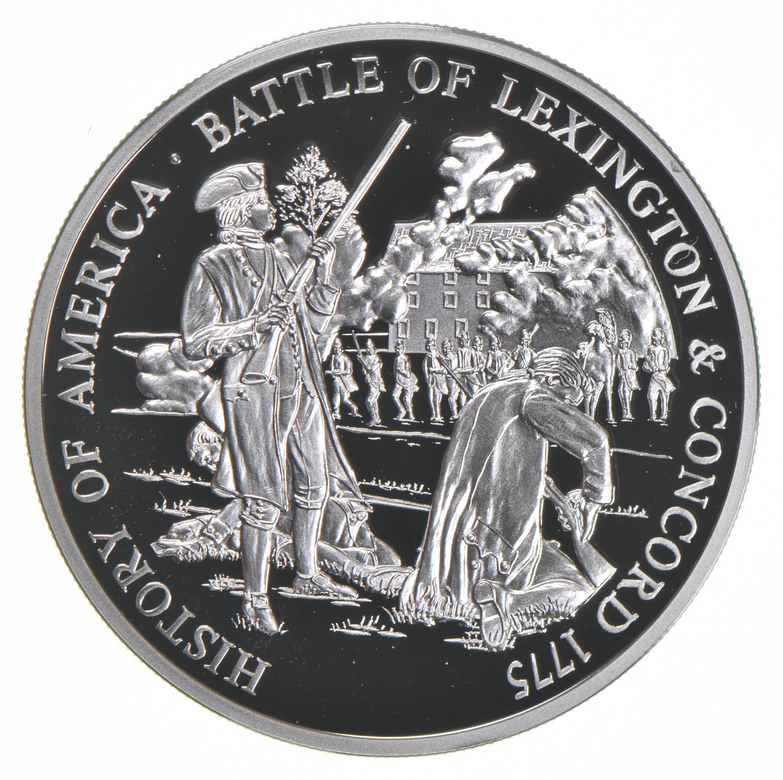 Rare Silver 19.9 Grams Battle Of Lexington Silver Round .999 Fine