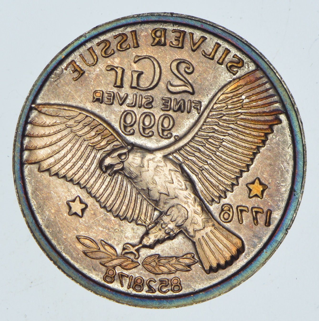 Rare Silver 2 Grams 1776 Eagle Round .999 Fine Silver | Property Room
