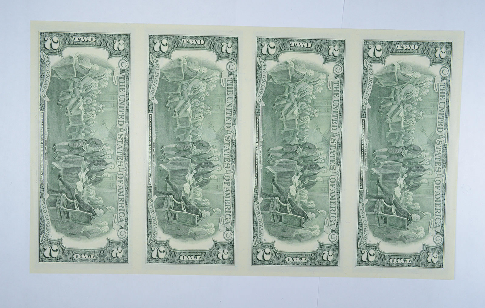 Rare** UNCUT SHEET - 2003-A $2 Fed. Res. Notes - Choice Unc - Never Cut ...