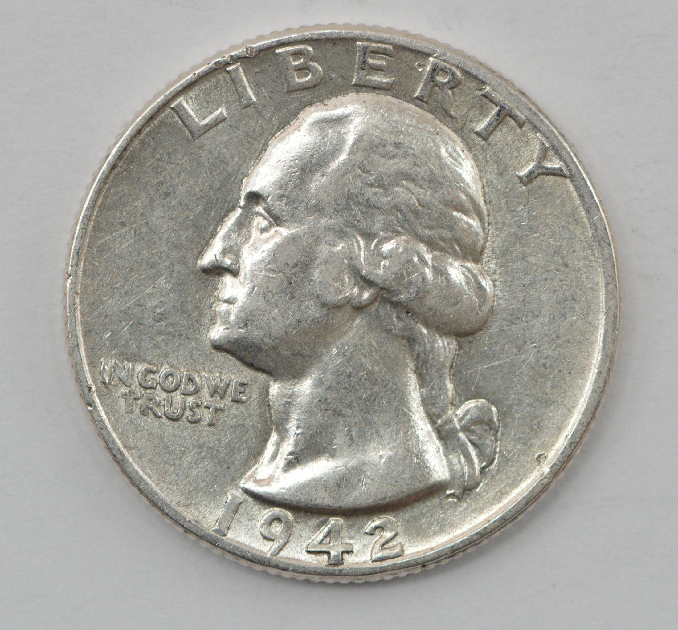 *REDUCED S&H* 1942 Washington Silver Quarter Dollar | Property Room