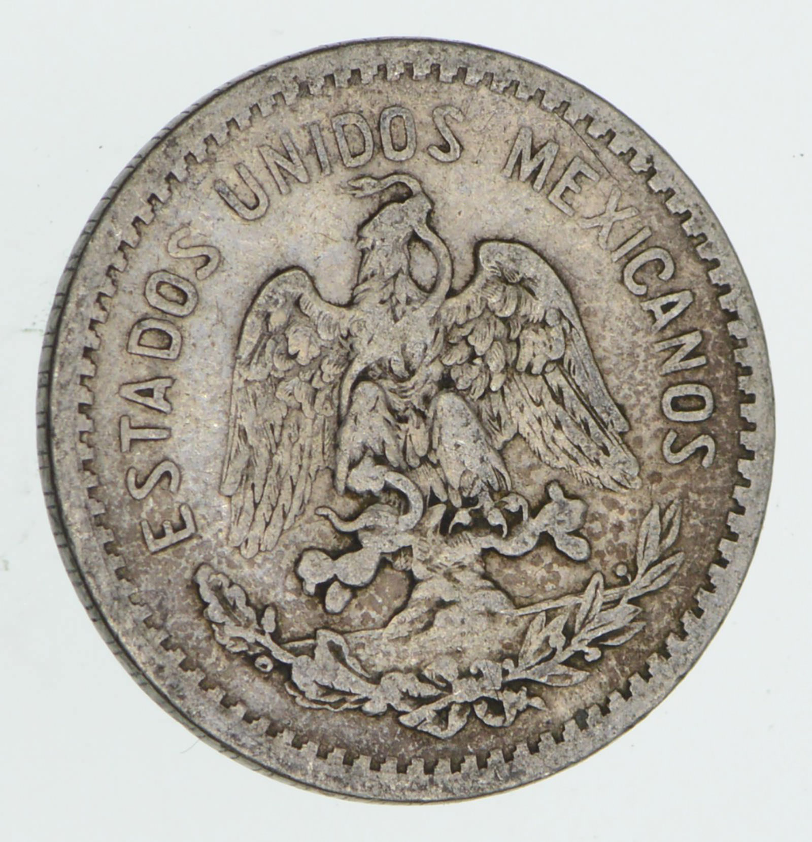 SILVER 1912 Mexico 10 Centavos World Silver Coin Property Room
