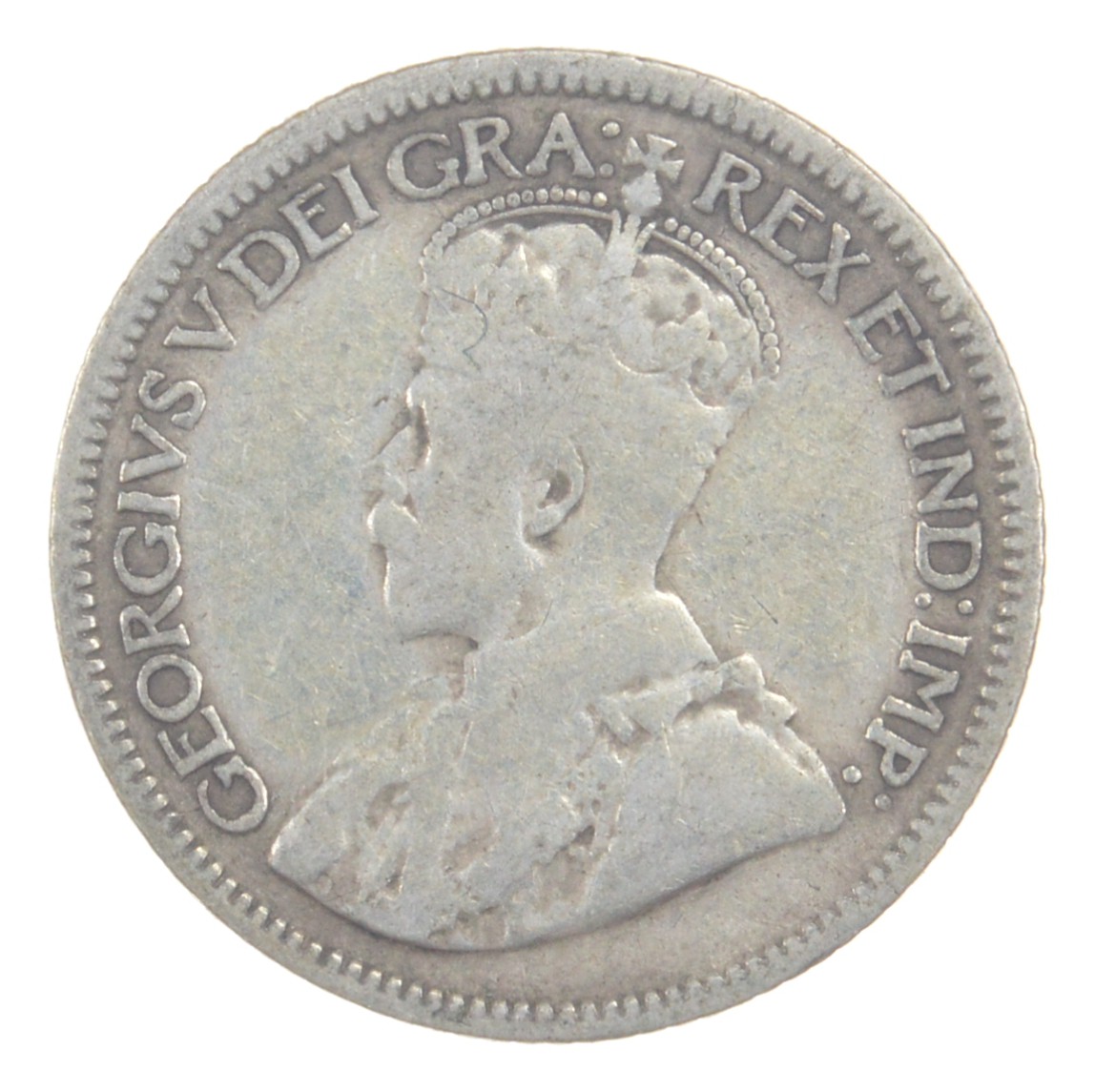 SILVER 1932 Canada 10 Cents World Silver Coin Property Room