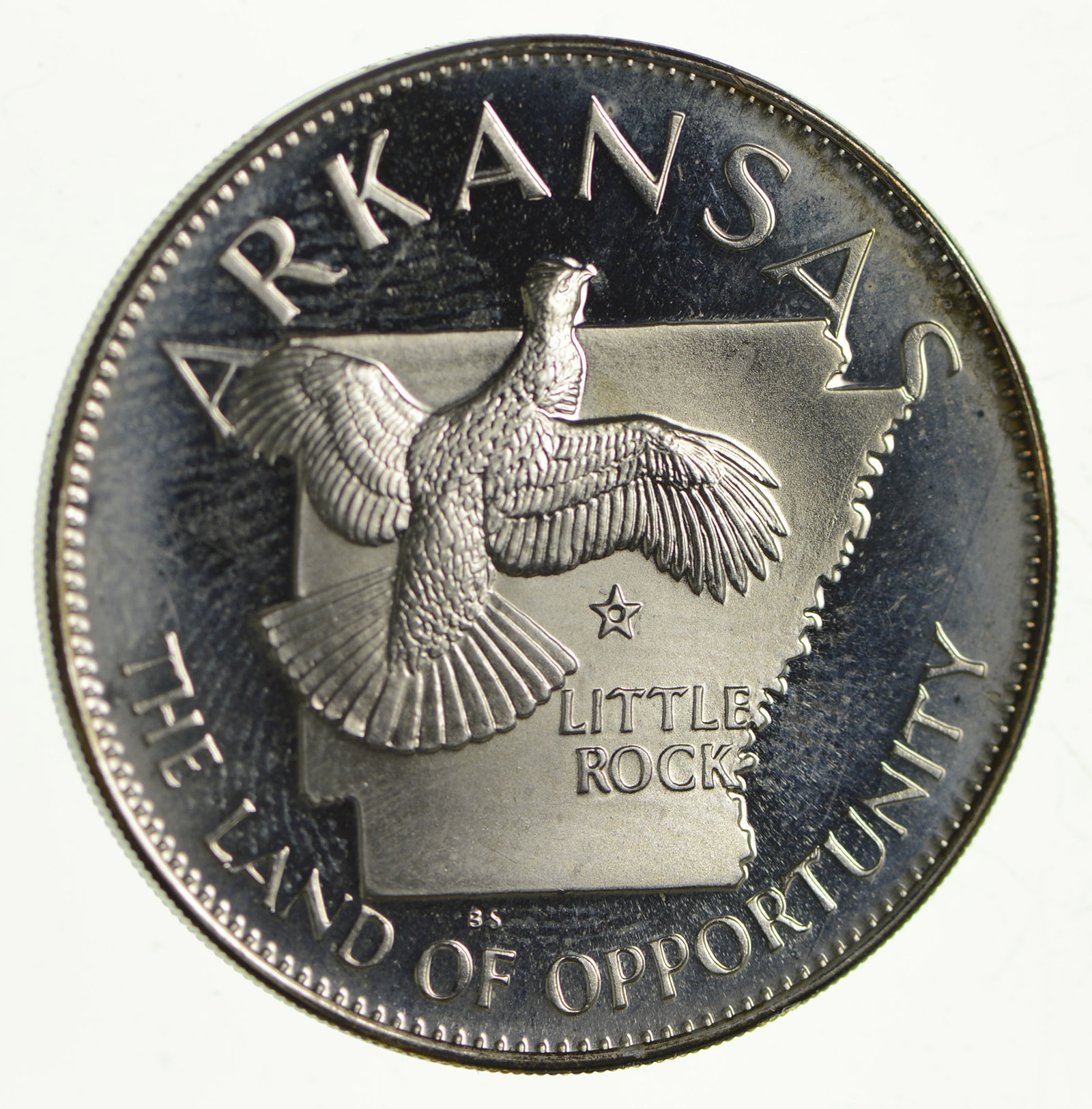 SILVER American States Arkansas Land Of Opportunity Sterling Silver