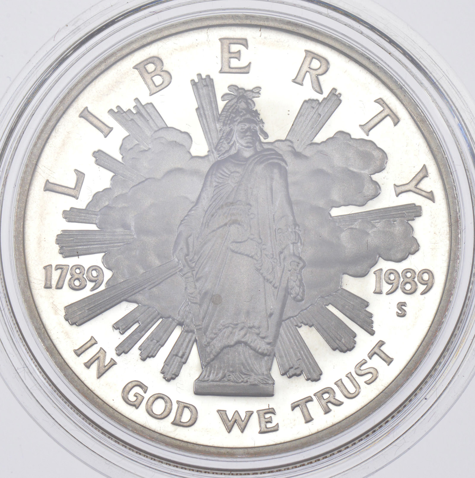 SILVER Proof 1989-S US Congress Bicentennial Commemorative US Silver ...