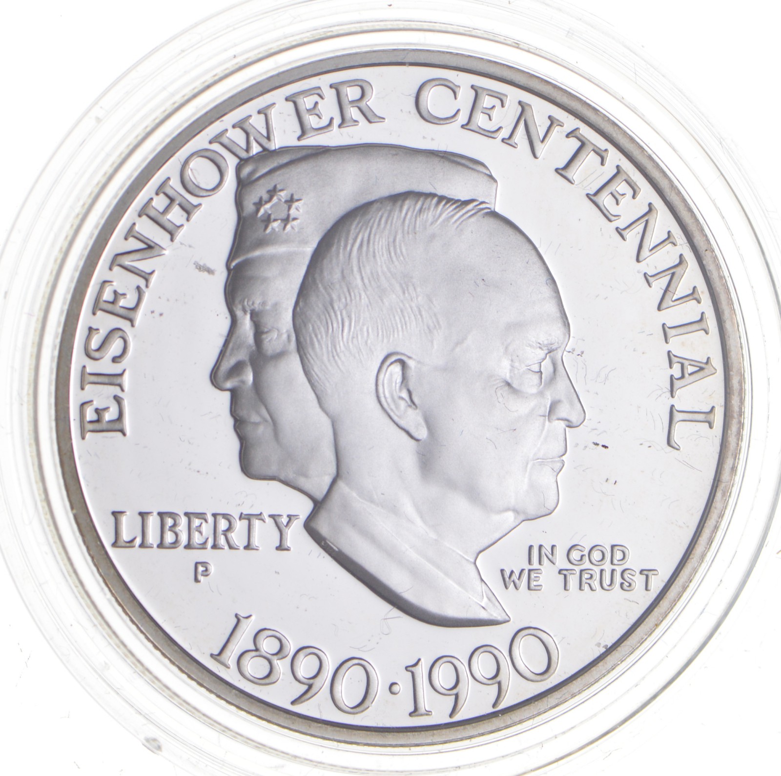 1990 P Eisenhower Centennial Proof Silver Dollar