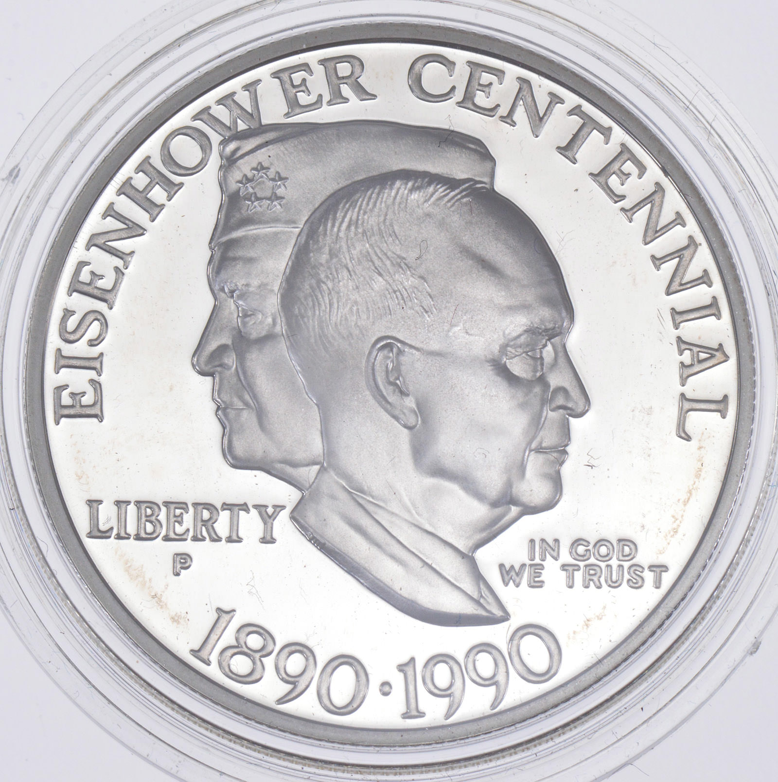 SILVER Proof 1990P Eisenhower Centennial Commemorative US Silver