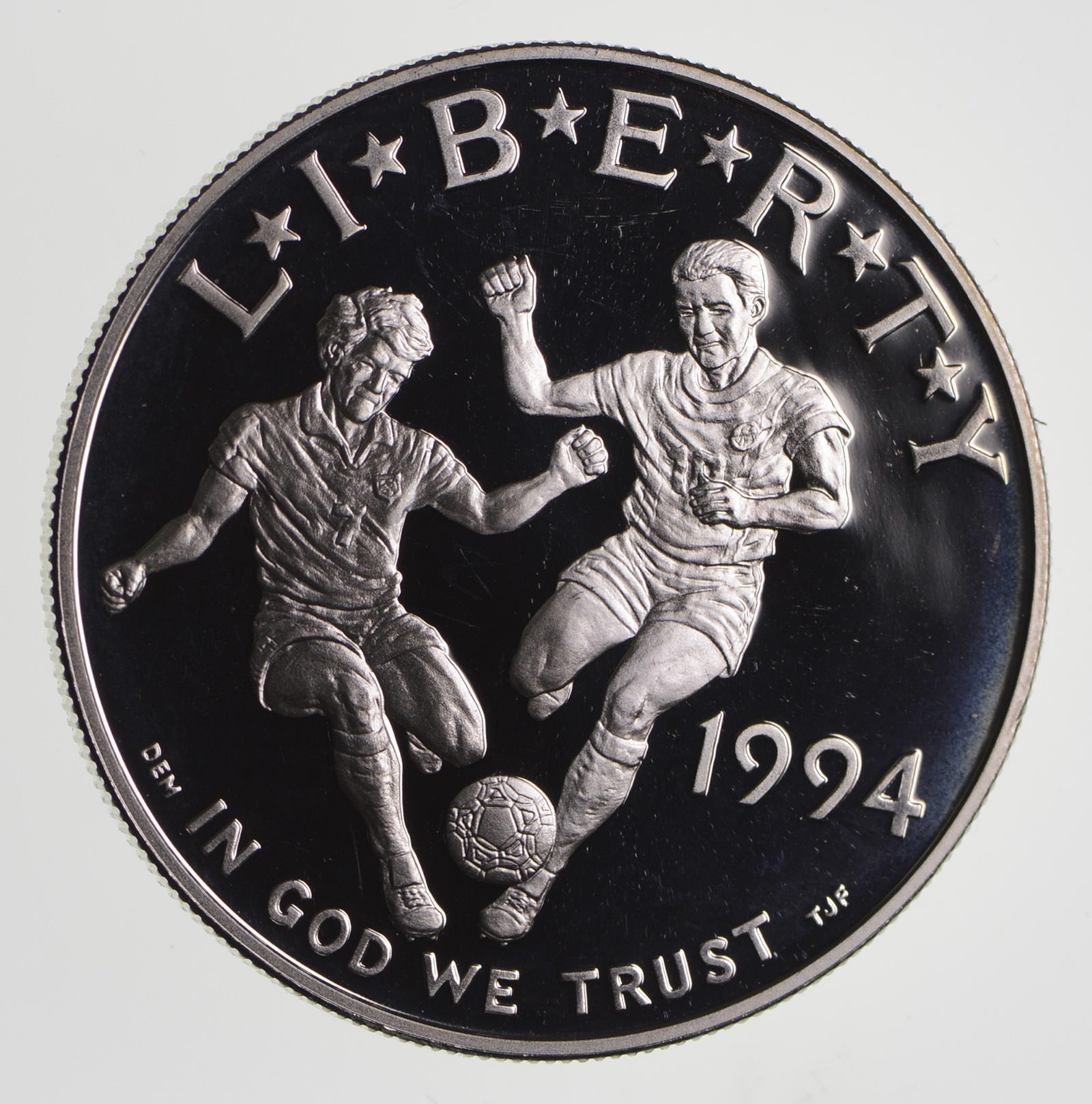 Commemorative Proof 90/% Silver In Capsule $1 1994-S Proof World Cup Dollar