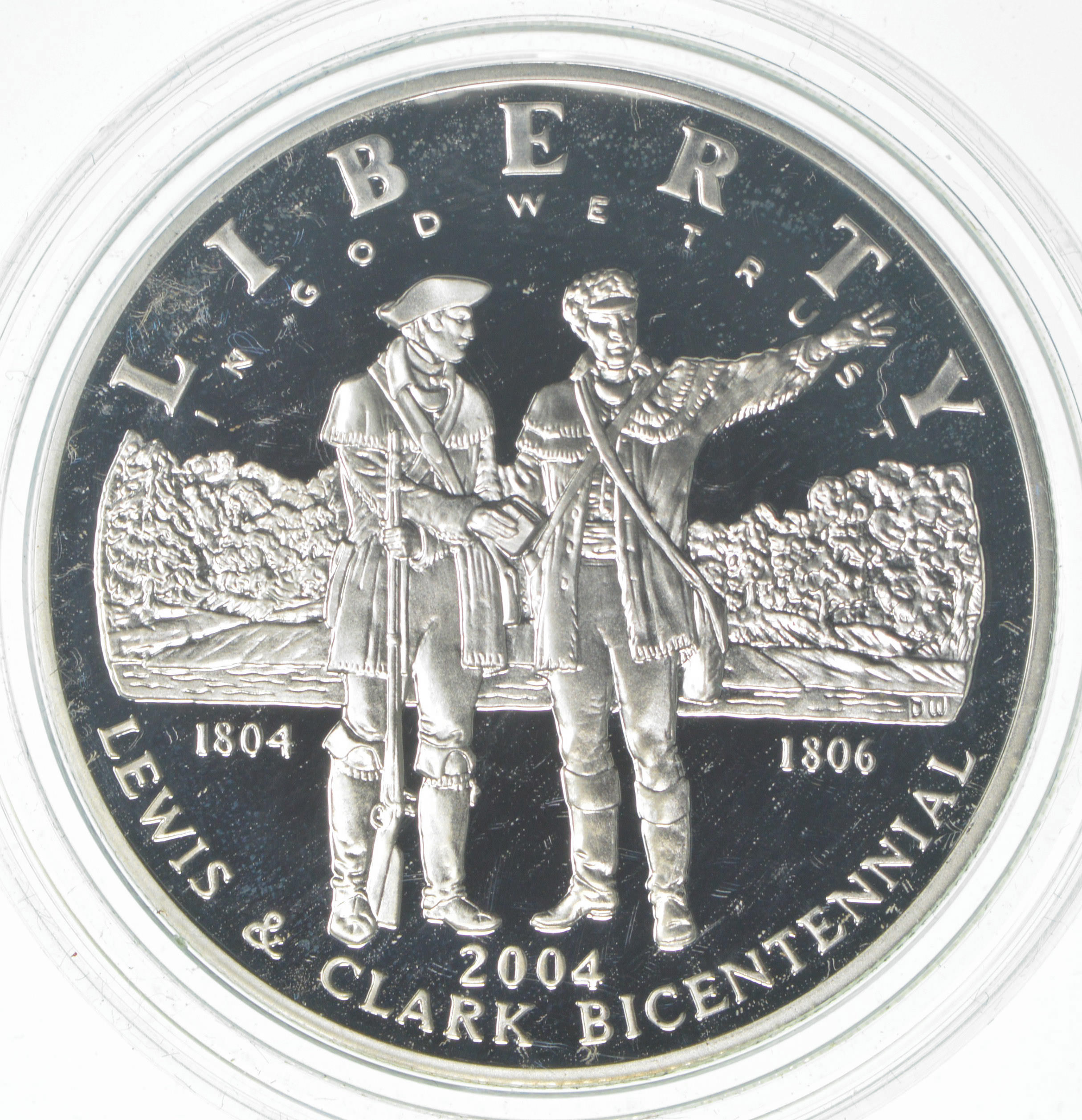 SILVER Proof 2004-P Lewis & Clark Bicentennial Commemorative US Silver ...