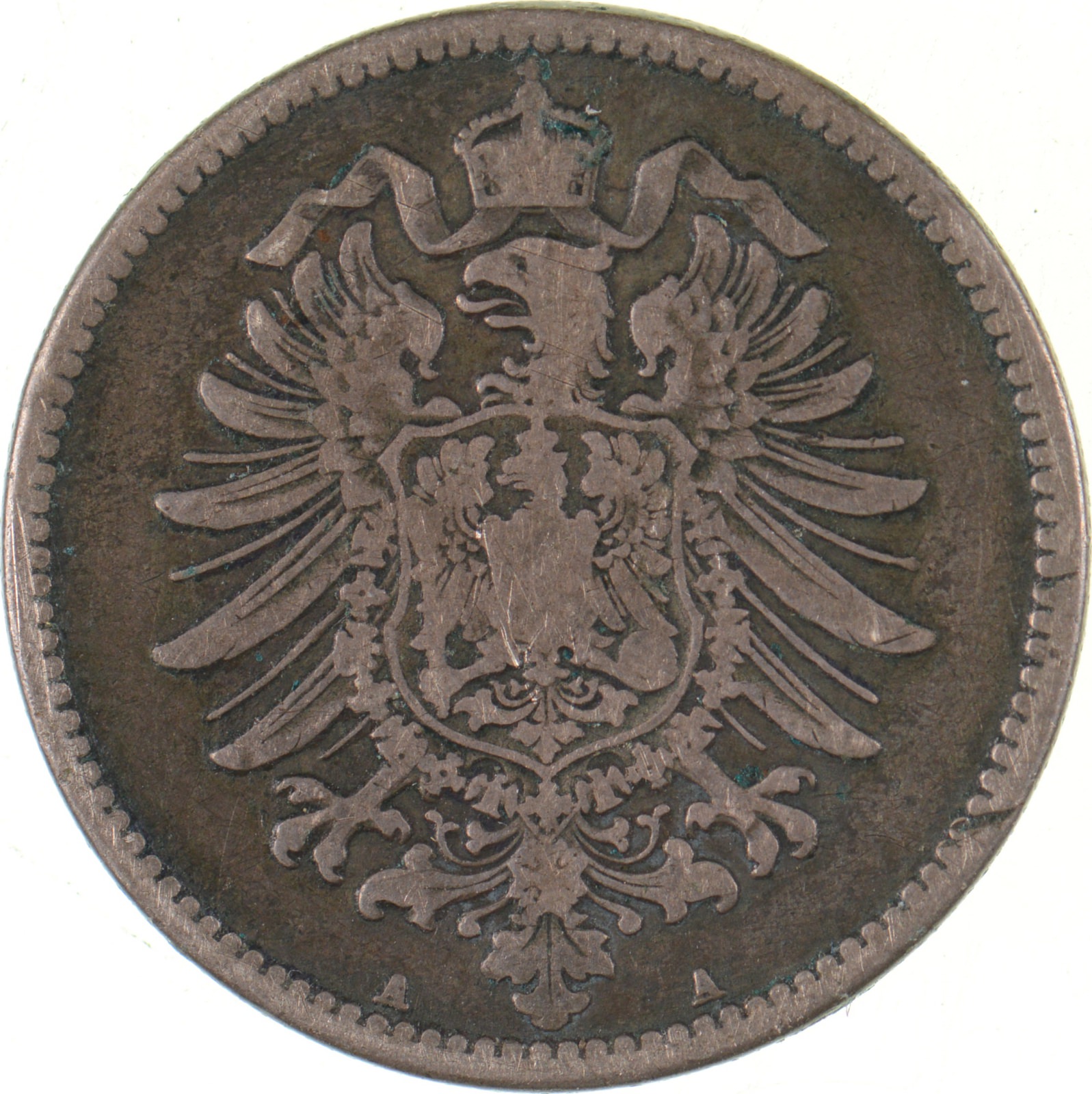 SILVER - Roughly the Size of a Quarter - 1876 Germany 1 Mark - World ...