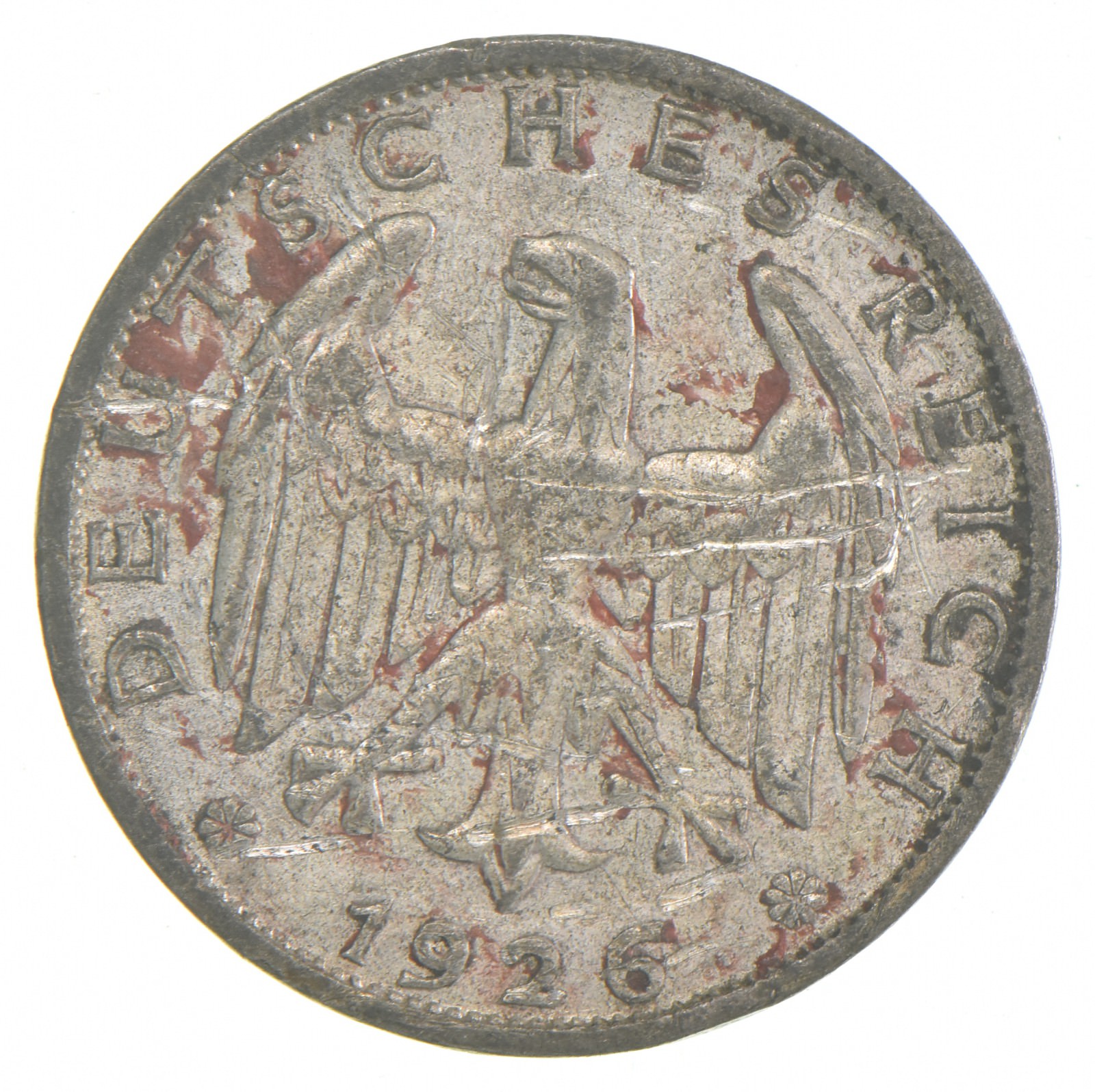 SILVER - Roughly the Size of a Quarter - 1926 Germany 1 Reichsmark ...