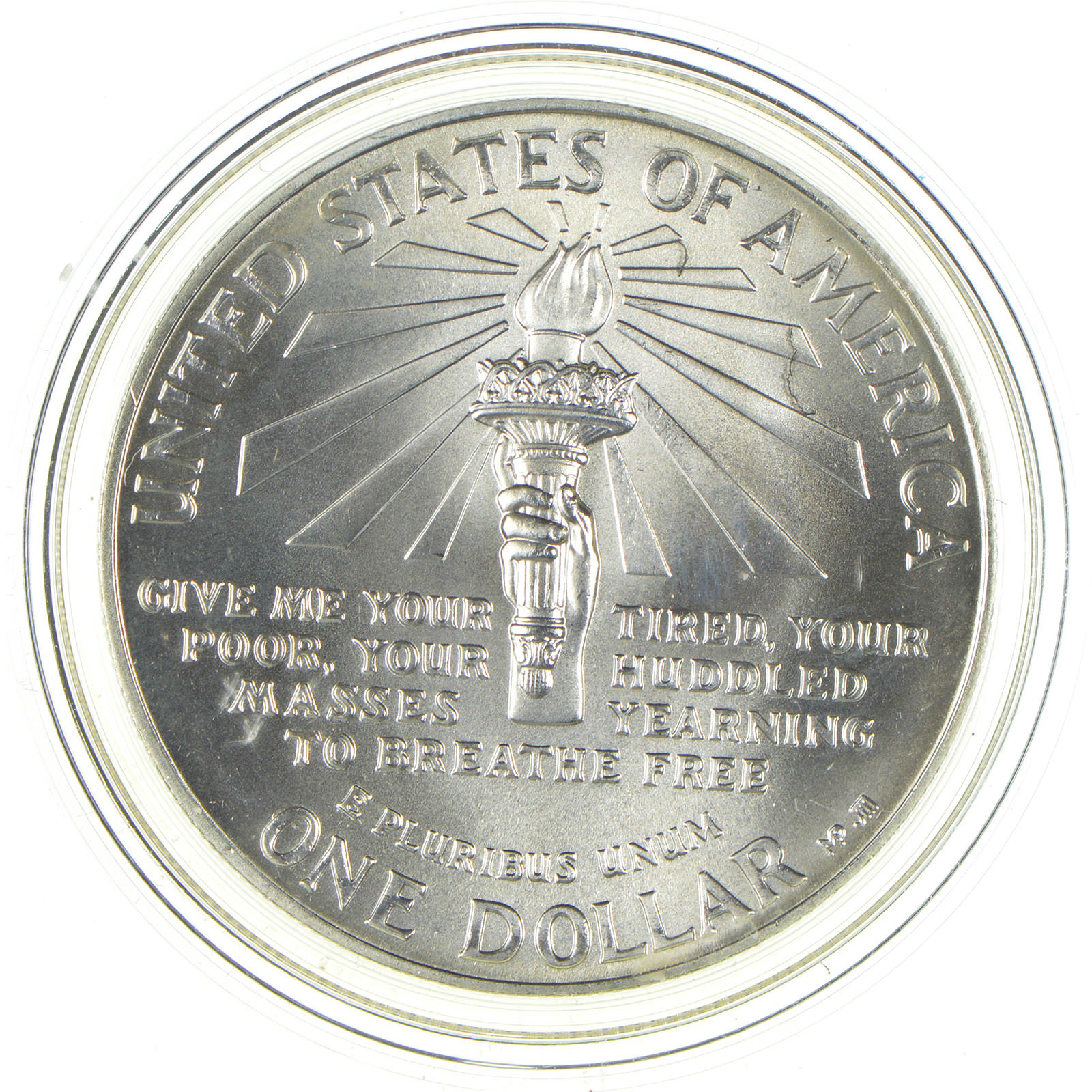 SILVER Uncirculated 1986P Ellis Island Commemorative US Silver
