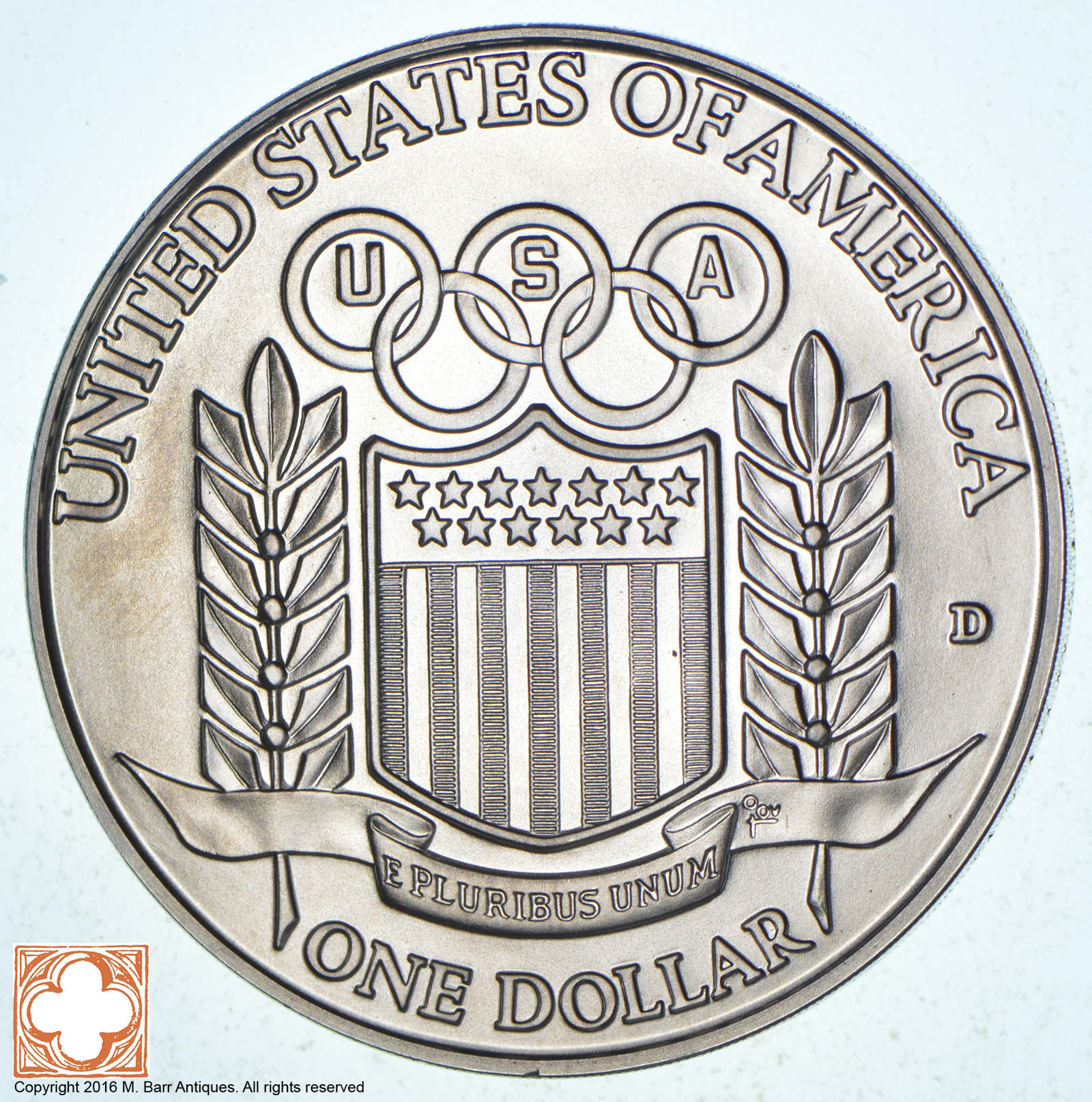 SILVER Uncirculated 1992 Olympic Baseball Commemorative US Silver