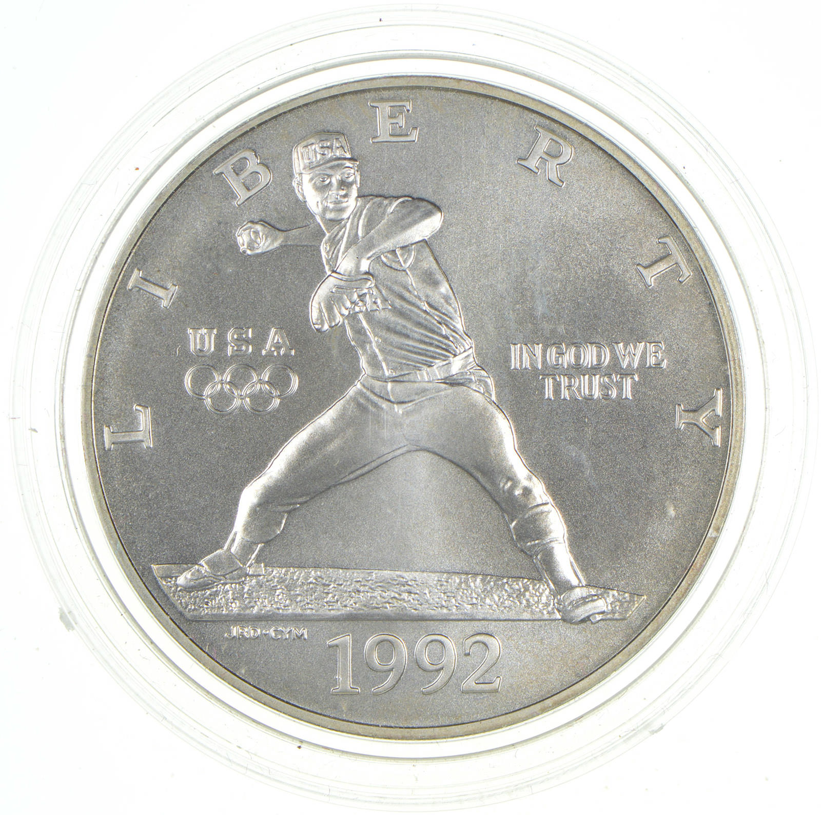 SILVER Uncirculated 1992D Olympic Baseball Commemorative US Silver