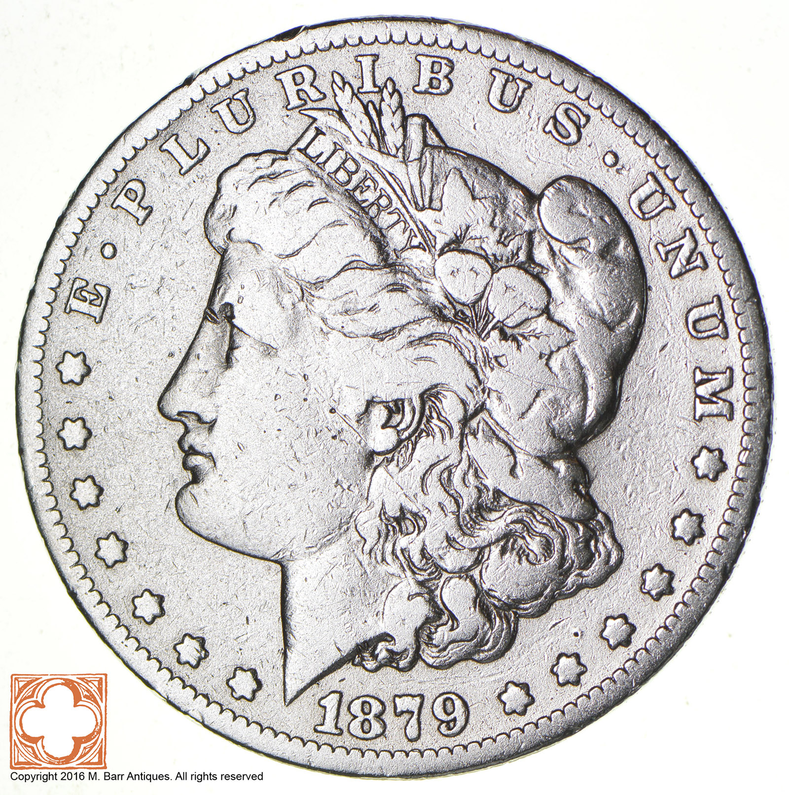 TOUGH - 1879-O Morgan Silver Dollar - Shiny! Better Grade - Big Retail ...