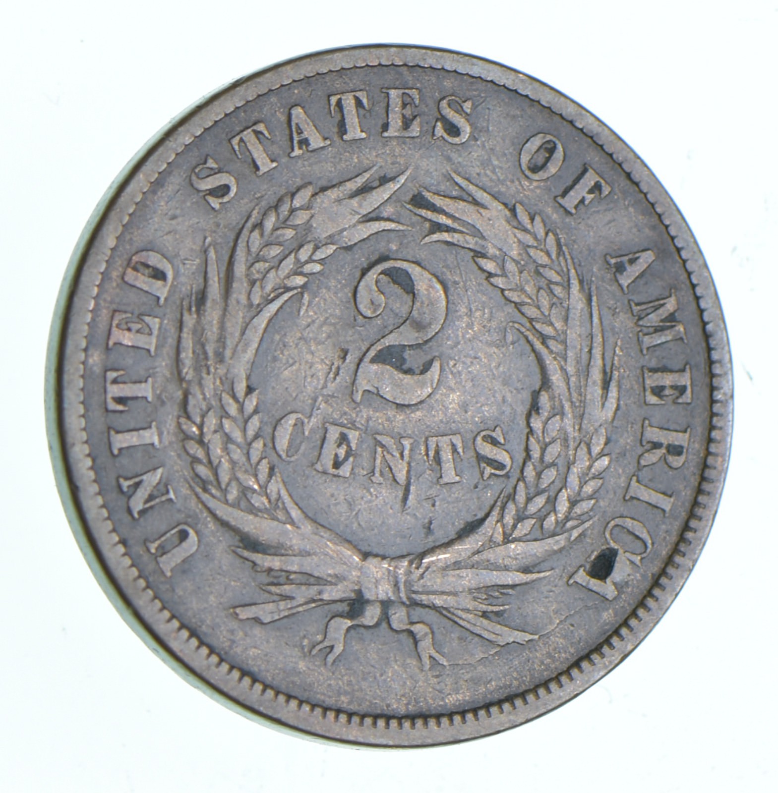 TWO CENT - 1867 US TWO 2 Cent Piece - First Coin with In God We Trust ...