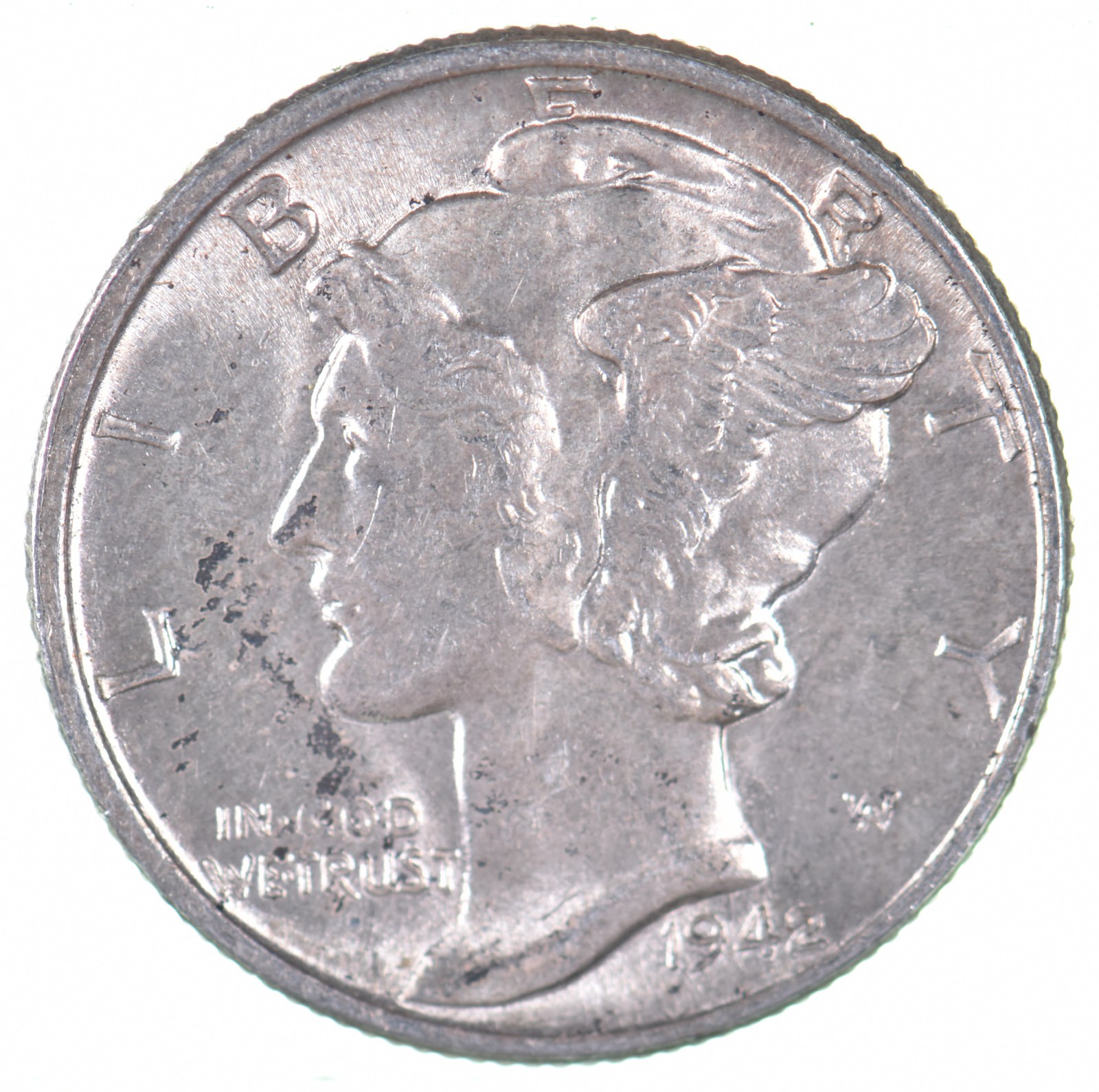 Unc BU MS 1942 US Mercury 90% Silver Dime Coin Collection Lot Set Break ...