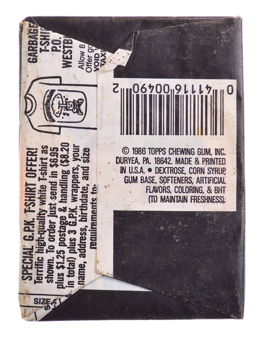 Unopened 1986 Topps Chewing Gum - Garbage Pail Kids 5th Series STICKERS ...