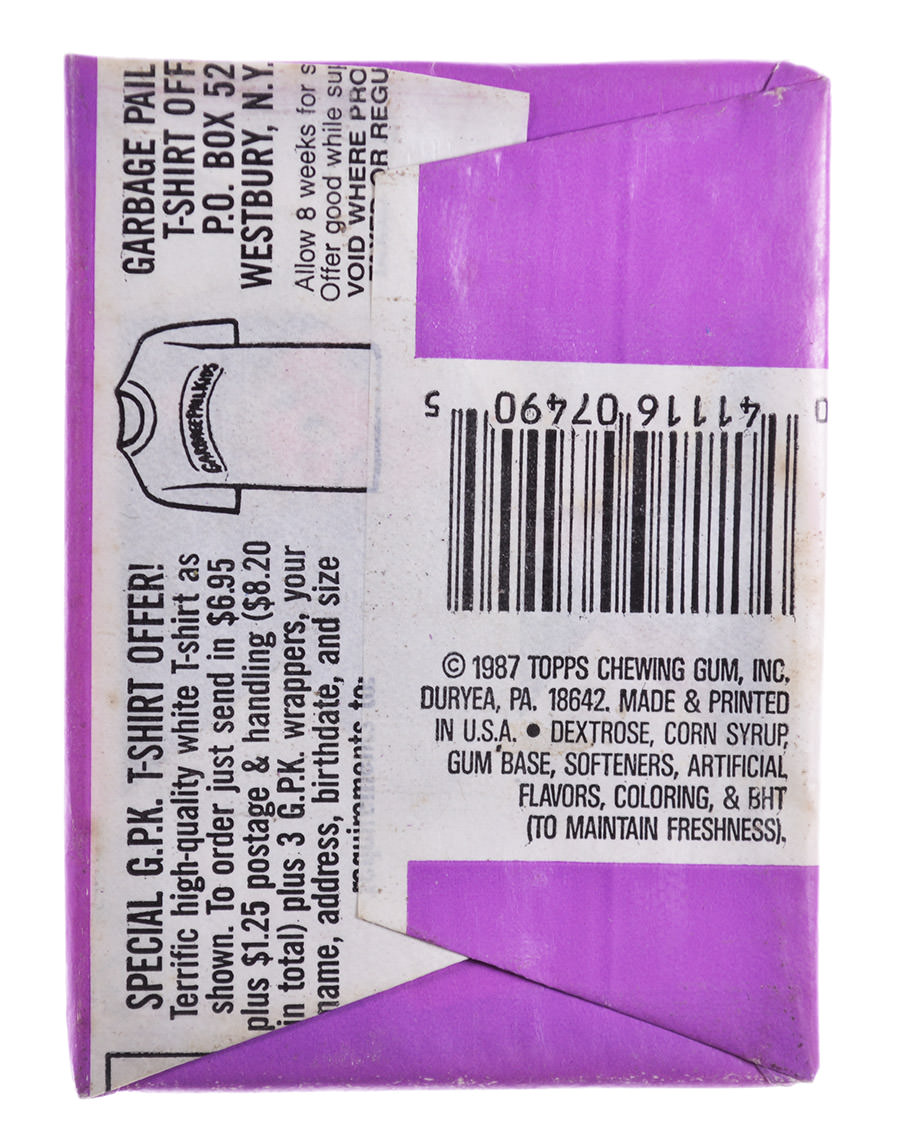 Unopened 1987 Topps Chewing Gum - Garbage Pail Kids 7th Series STICKERS ...