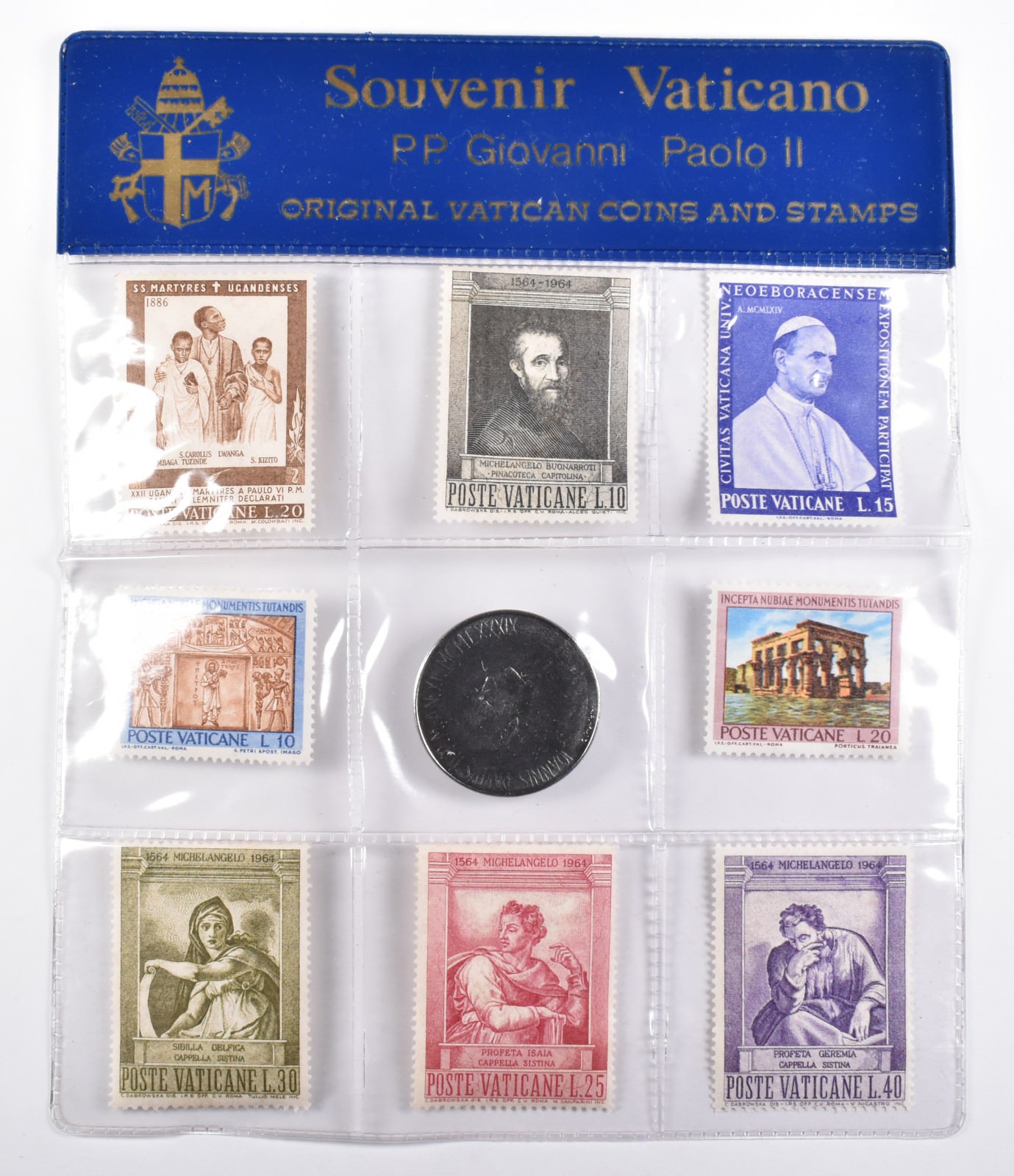 Vatican City Post Stamps And Type Set Coins Property Room