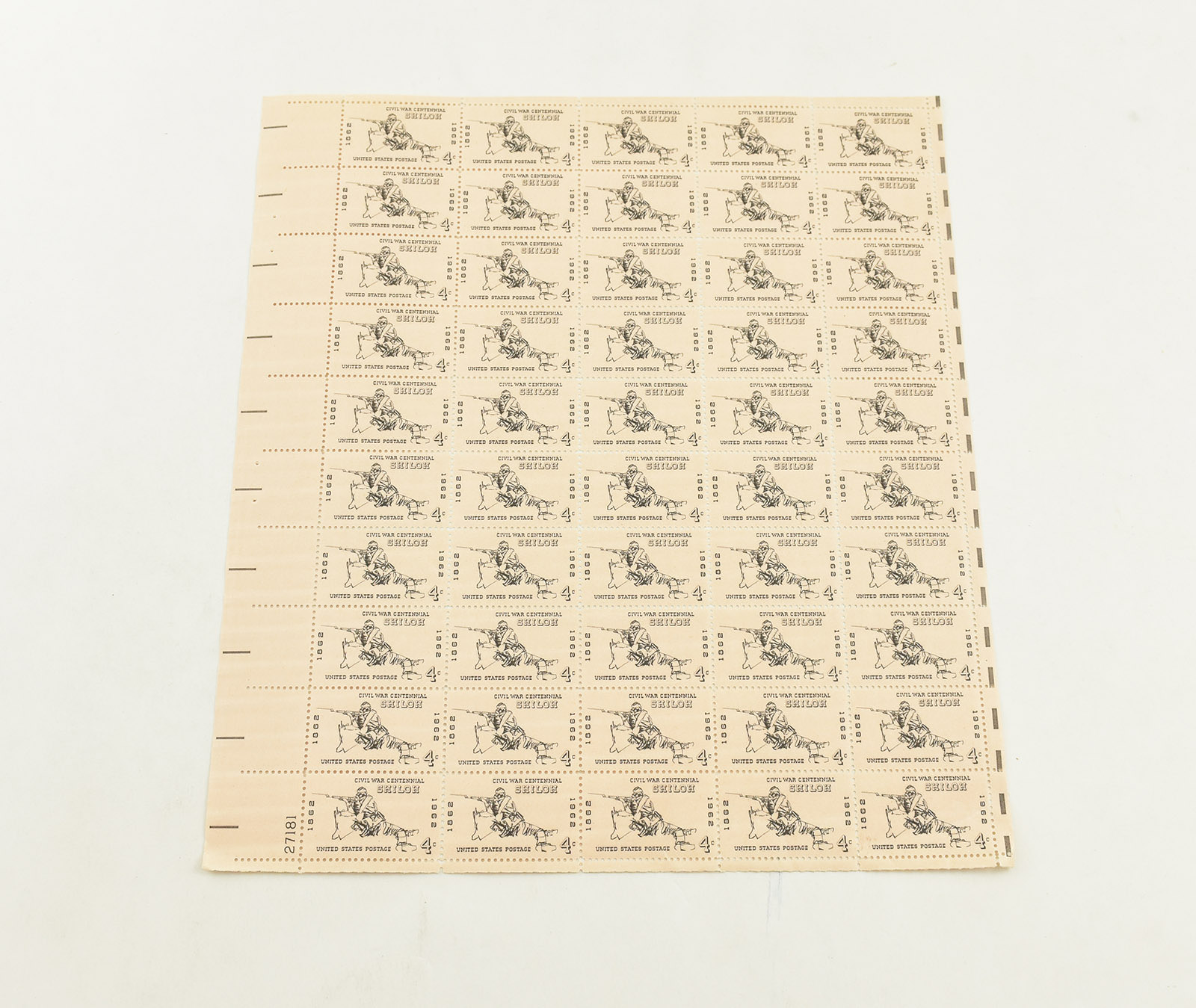VINTAGE UNUSED Entire SHEET Real USPS Postage Stamps! Property Room