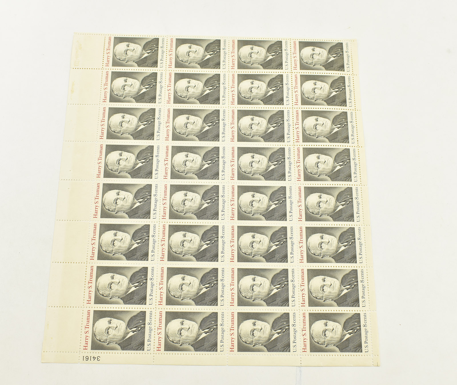 VINTAGE UNUSED Entire SHEET Real USPS Postage Stamps! Property Room