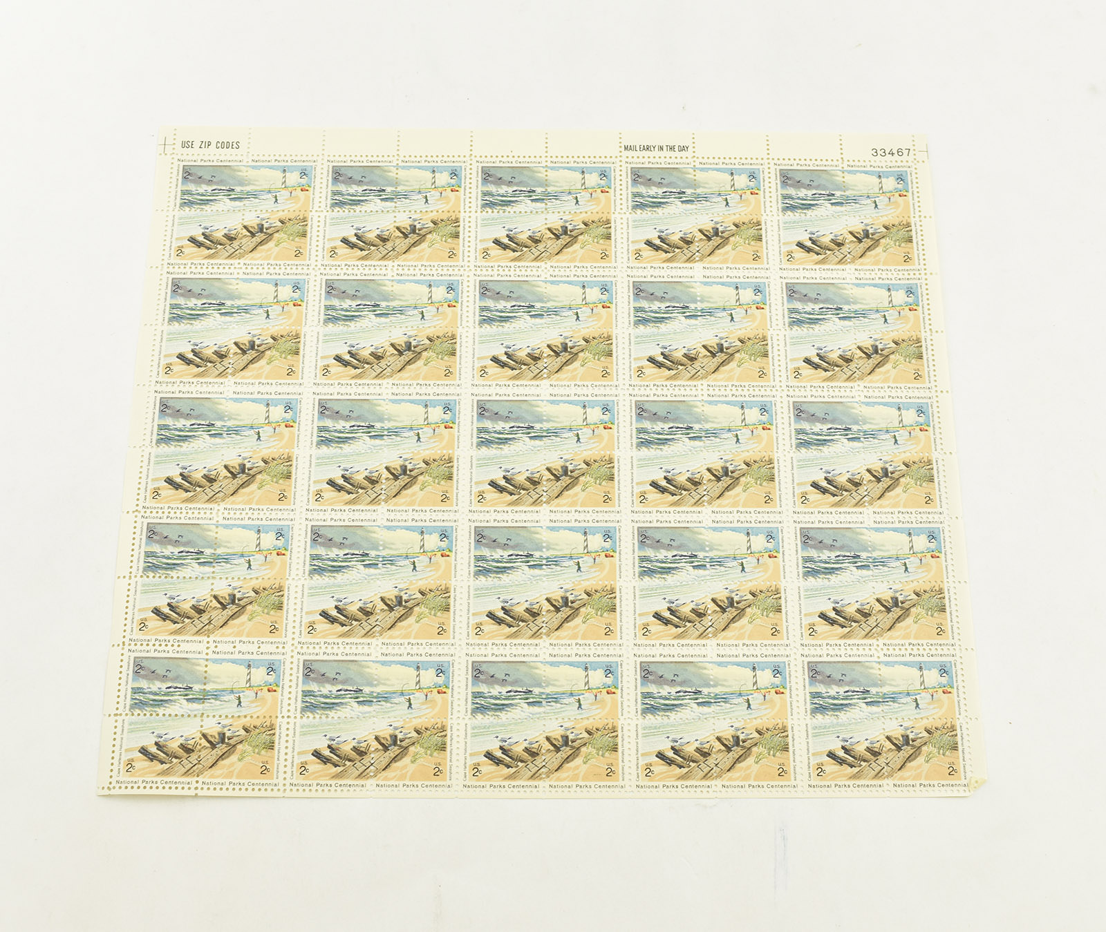 VINTAGE UNUSED Entire SHEET Real USPS Postage Stamps! Property Room