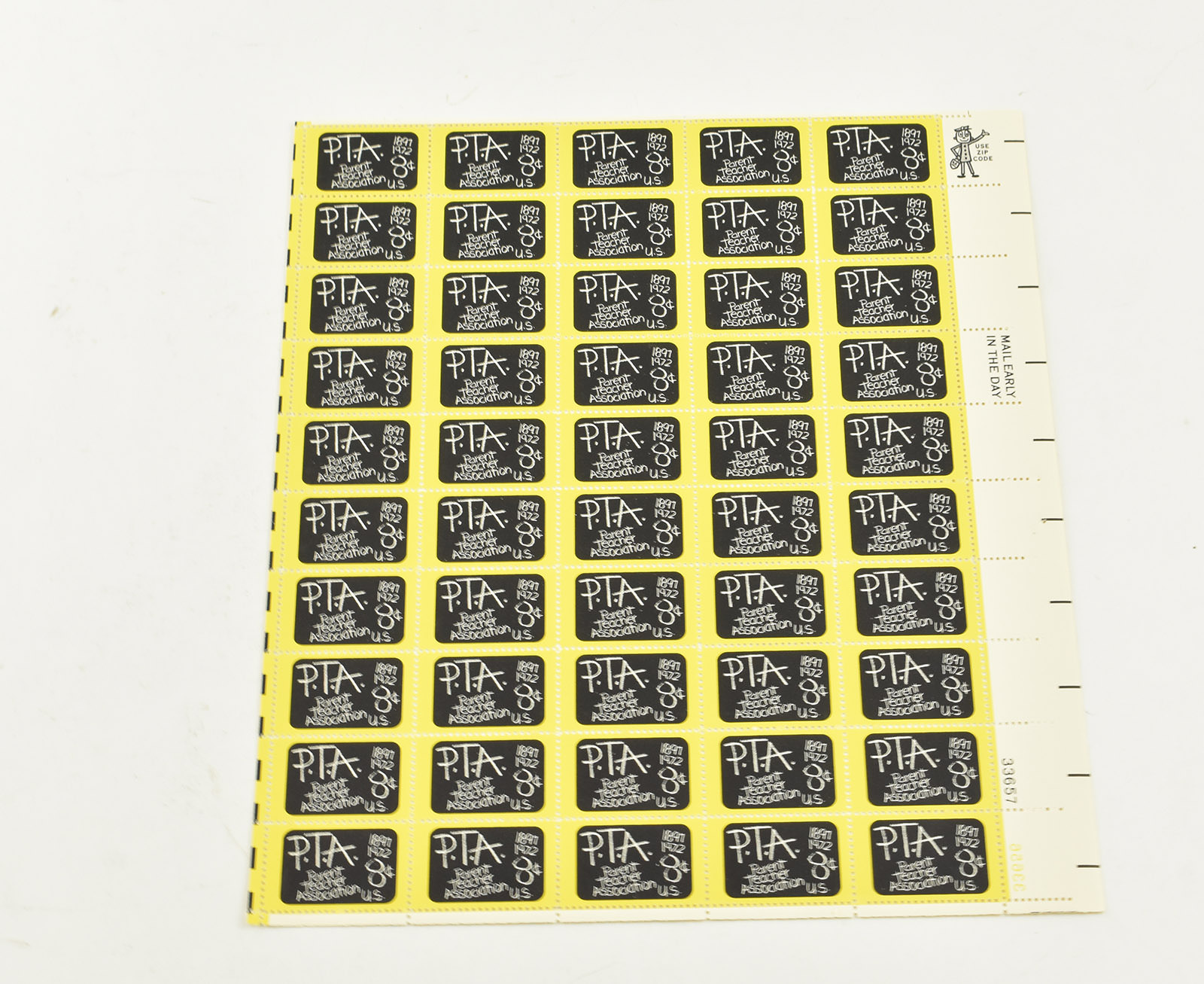 VINTAGE UNUSED Entire SHEET Real USPS Postage Stamps! Property Room