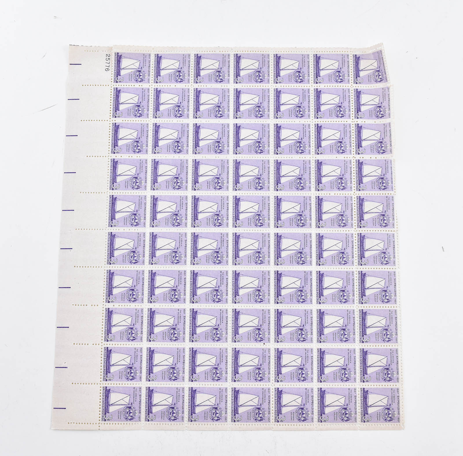 VINTAGE UNUSED Entire SHEET Real USPS Postage Stamps! Property Room