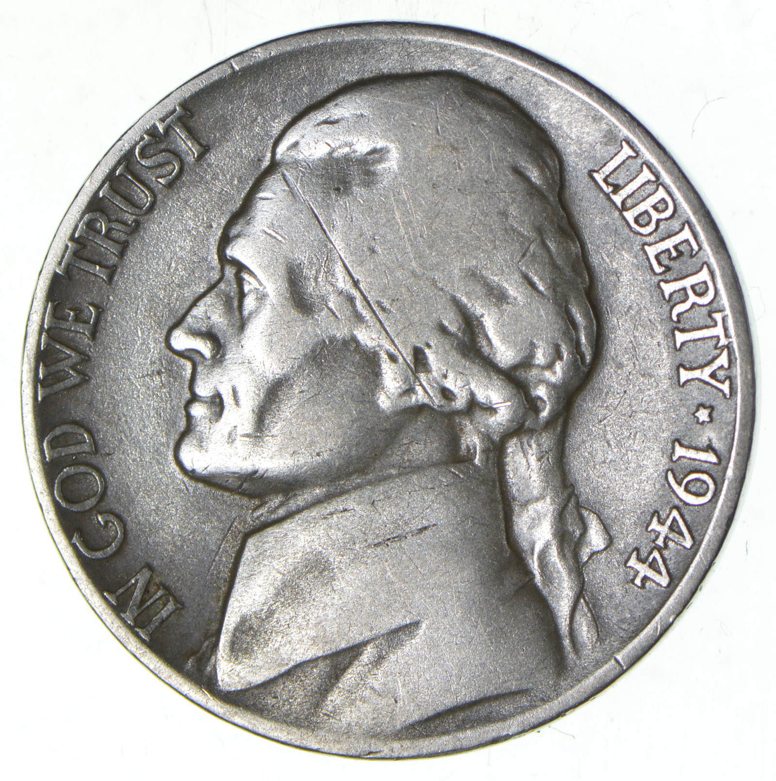1942-1945 Jefferson War Nickel – 35% Silver, Circulated Condition – Choose Your Quantity