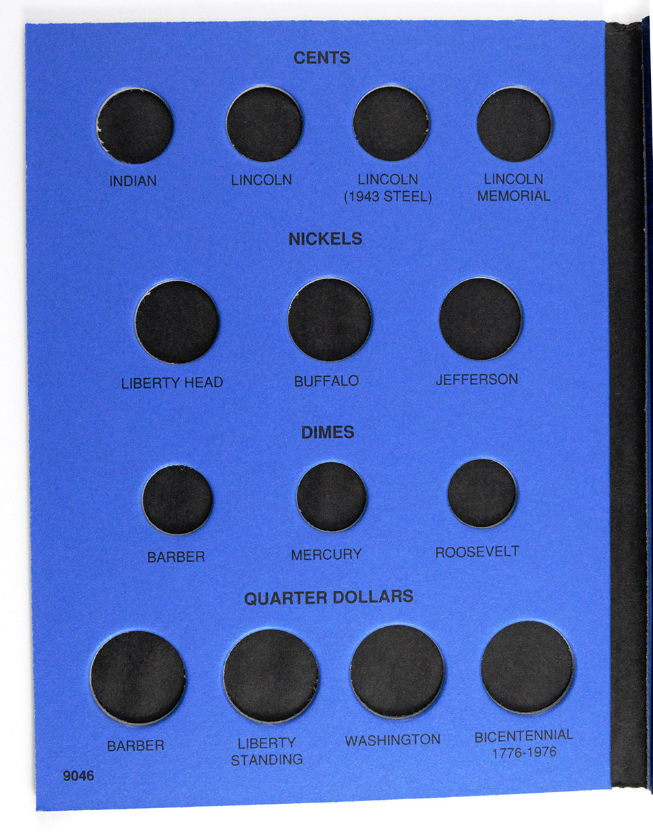 Whitman Blue Book Coin Folder 20th Century Type Coins Property Room