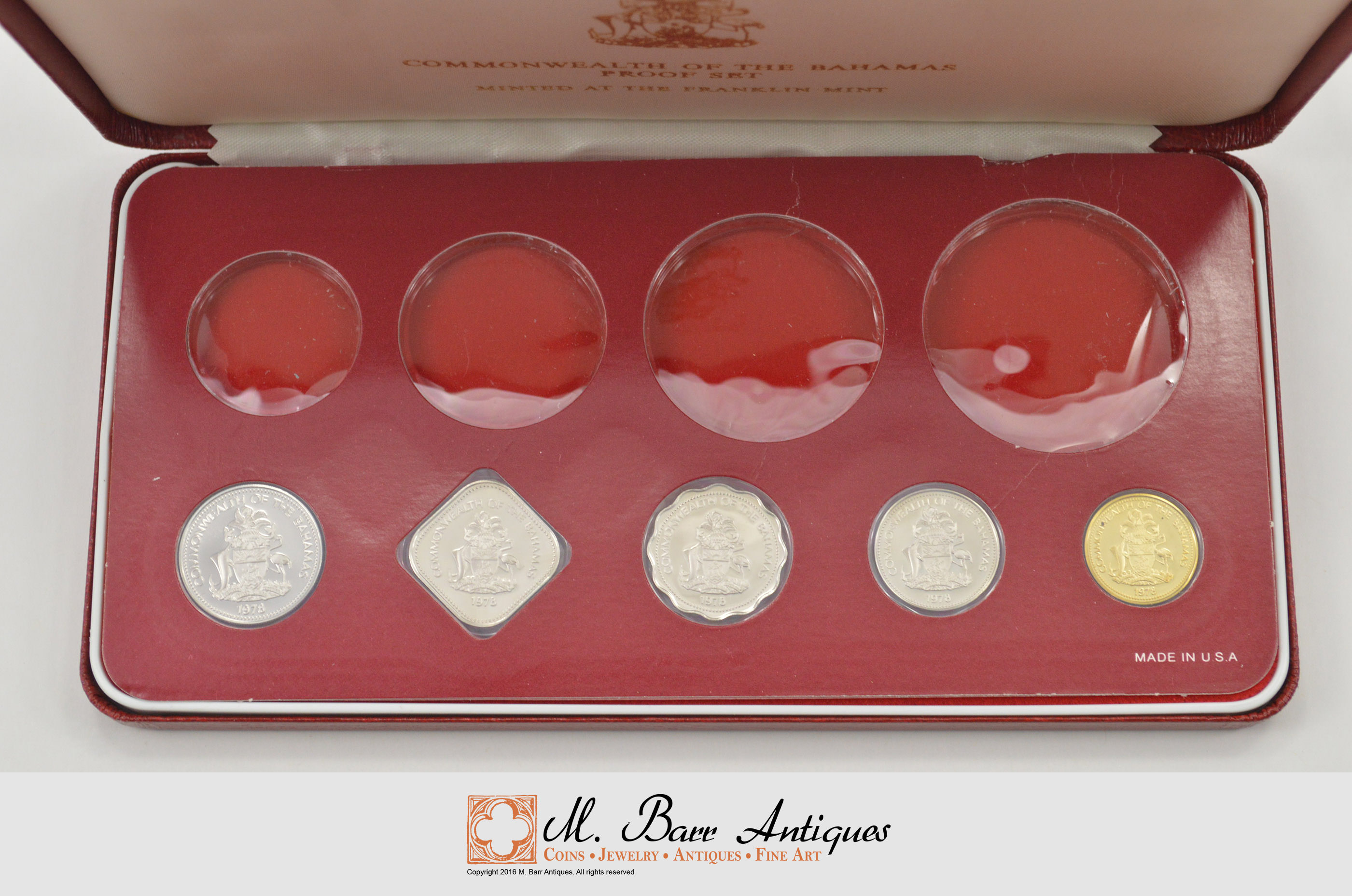 World Coin Collection 1978 Bahamas TOUGH SET Missing A Few Coins 