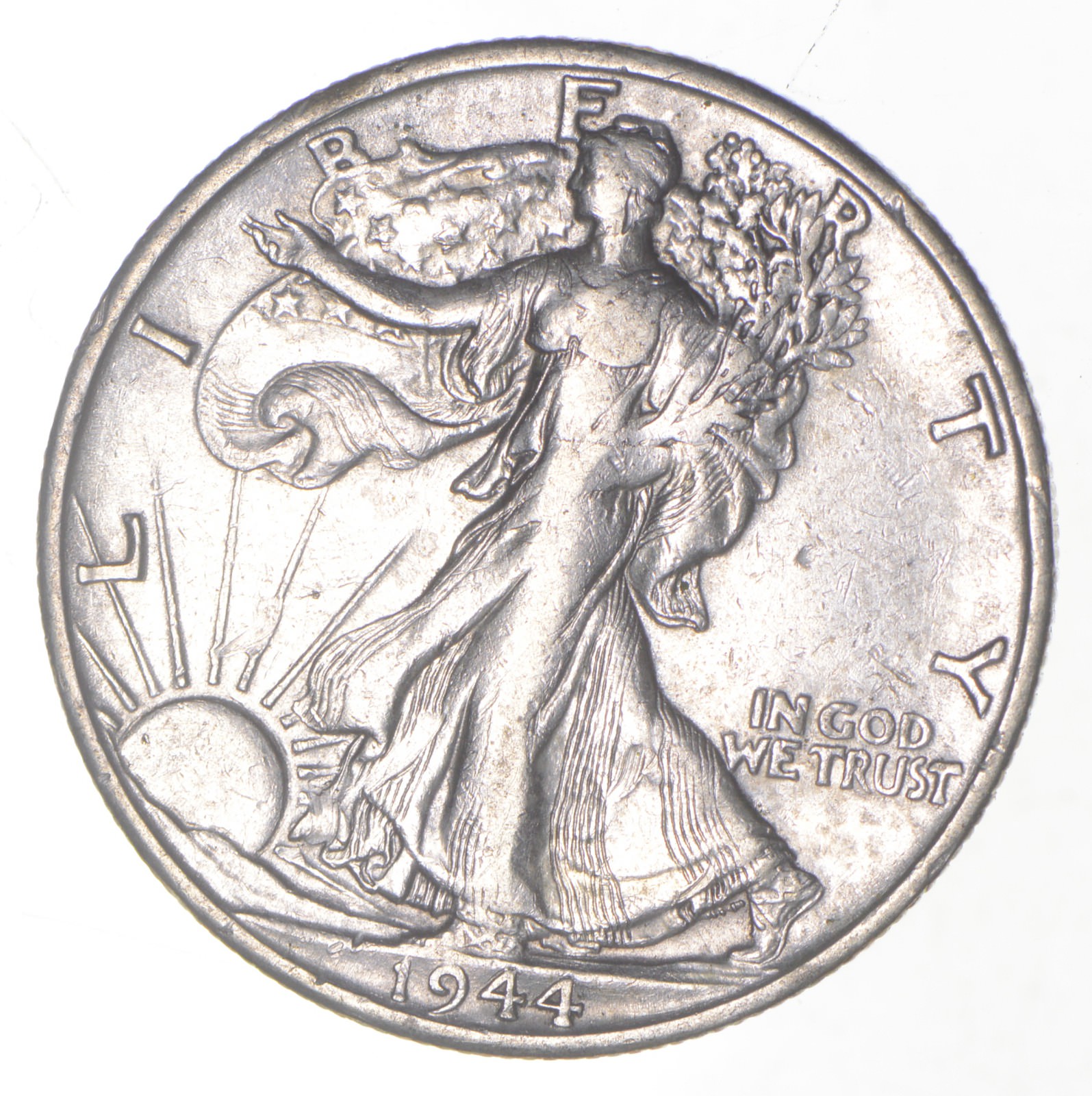 XF+ 1944-S Walking Liberty 90% Silver US Half Dollar - NICE COIN ...