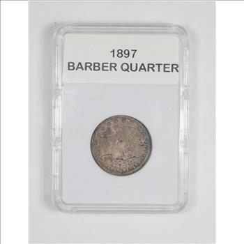 *** 1897 Barber Quarter - Slabbed