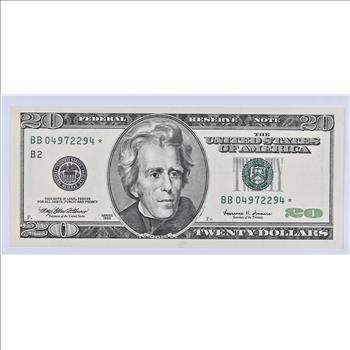 * Error Replacement Note 1999 20 FRN Green Seal - STAR Legal Tender