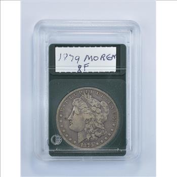 *** XF 1879-S Morgan Silver Dollar - Fancy Display Holder