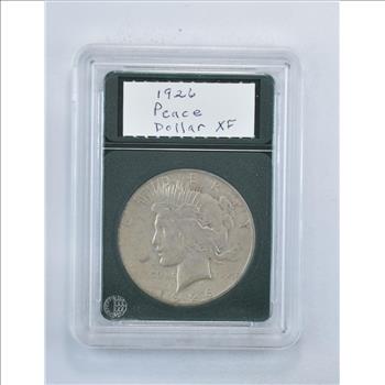 *** XF 1926-S Peace Silver Dollar - Fancy Display Holder