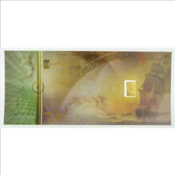 0.1 Gram 999.9 Fine Gold Bar - KaratPay - Cash Gold