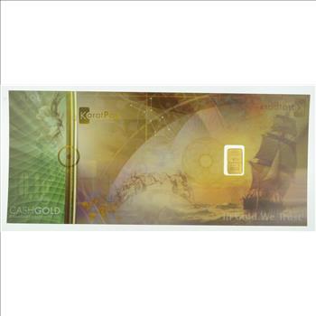 0.1 Gram 999.9 Fine Gold Bar - KaratPay - Cash Gold